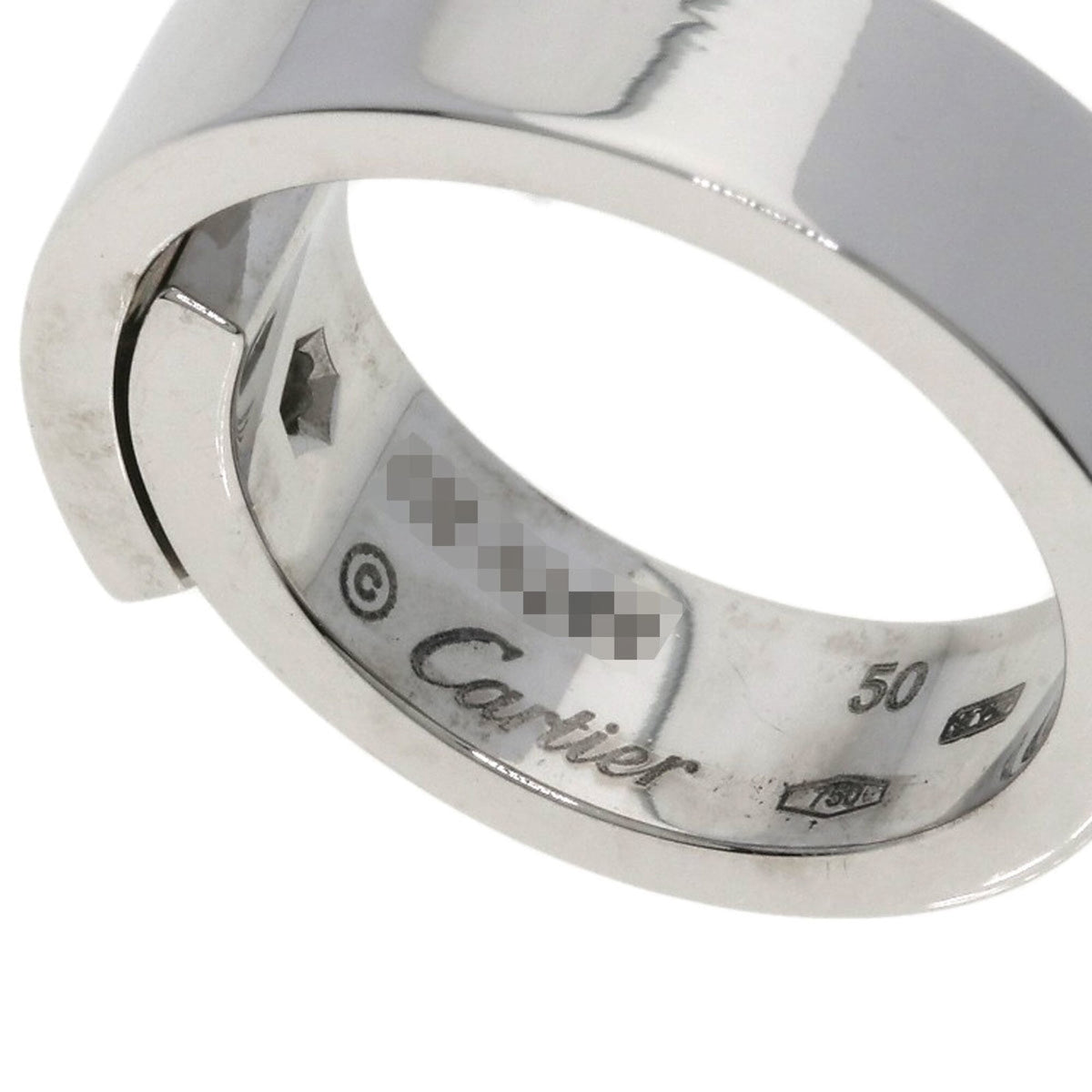 Cartier Silver White Gold (18K) Band Ring (Pre-Owned)