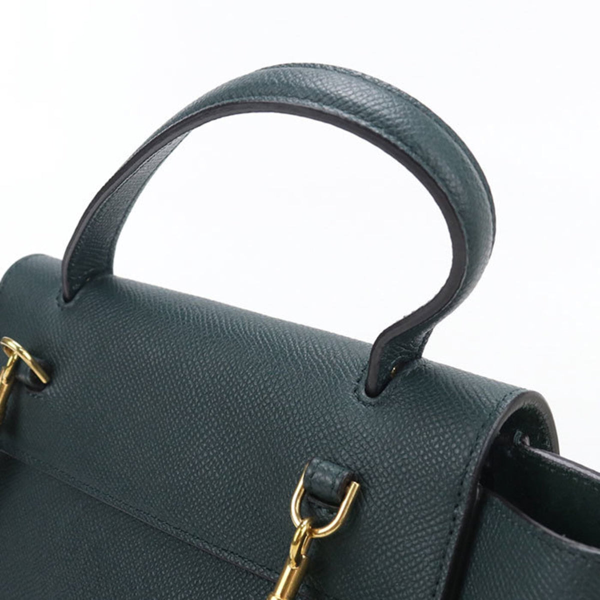 Celine Green Leather Handbag (Pre-Owned)