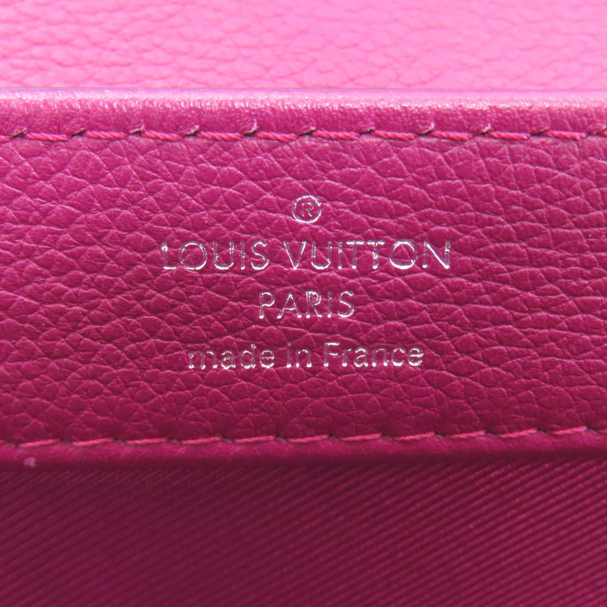 Louis Vuitton Gray Pink Purple Leather Shoulder Bag (Pre-Owned)