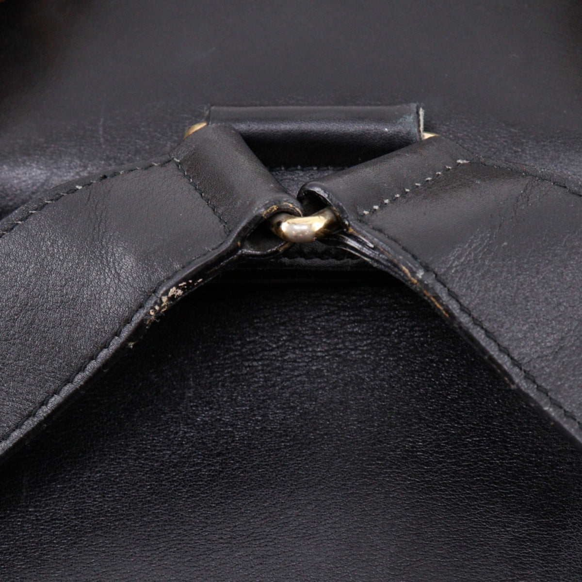 Gucci Bamboo Black Leather Backpack (Pre-Owned)