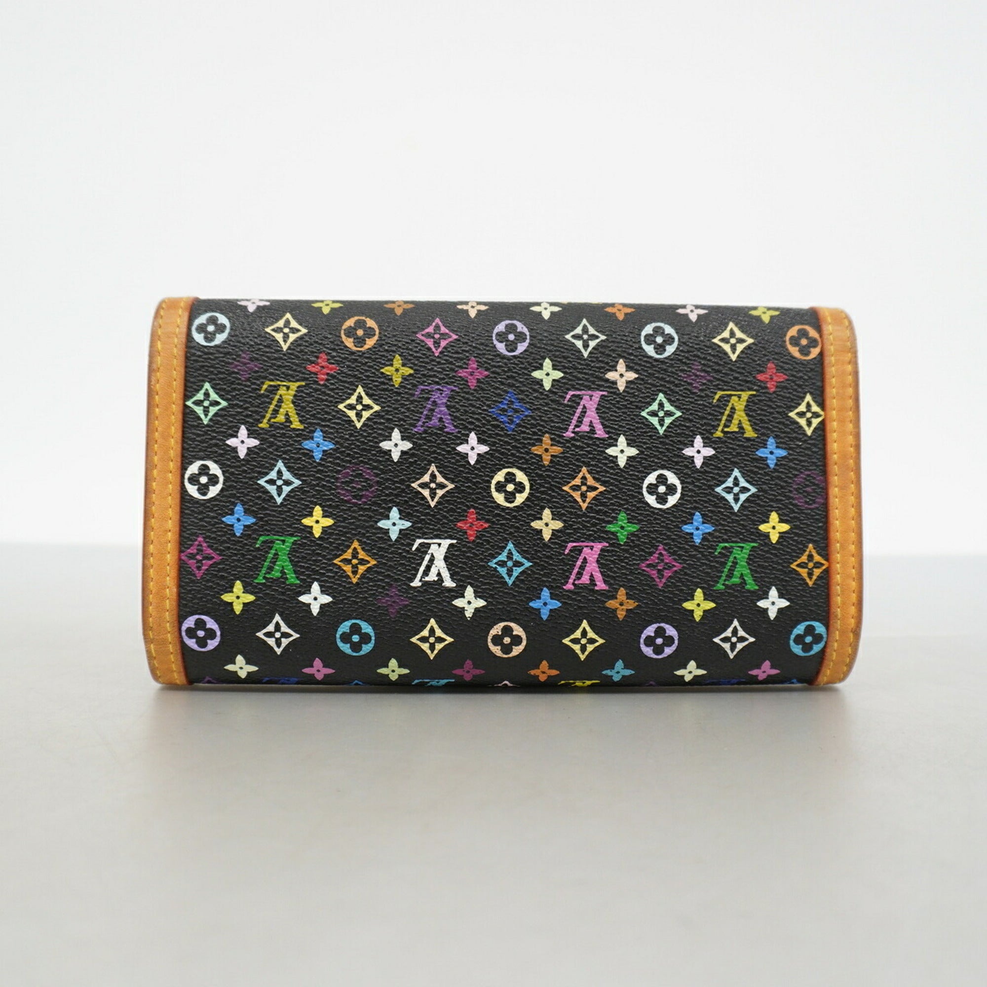 Louis Vuitton Noir Long Wallet (Tri-Fold) (Pre-Owned)