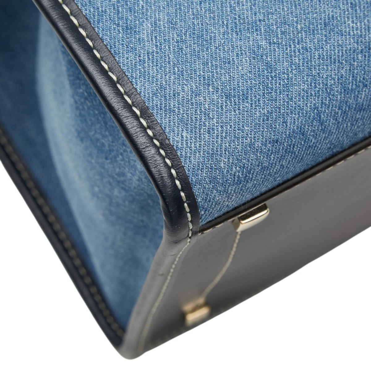 Jimmy Choo Blue Denim Handbag Tote Bag (Pre-Owned)