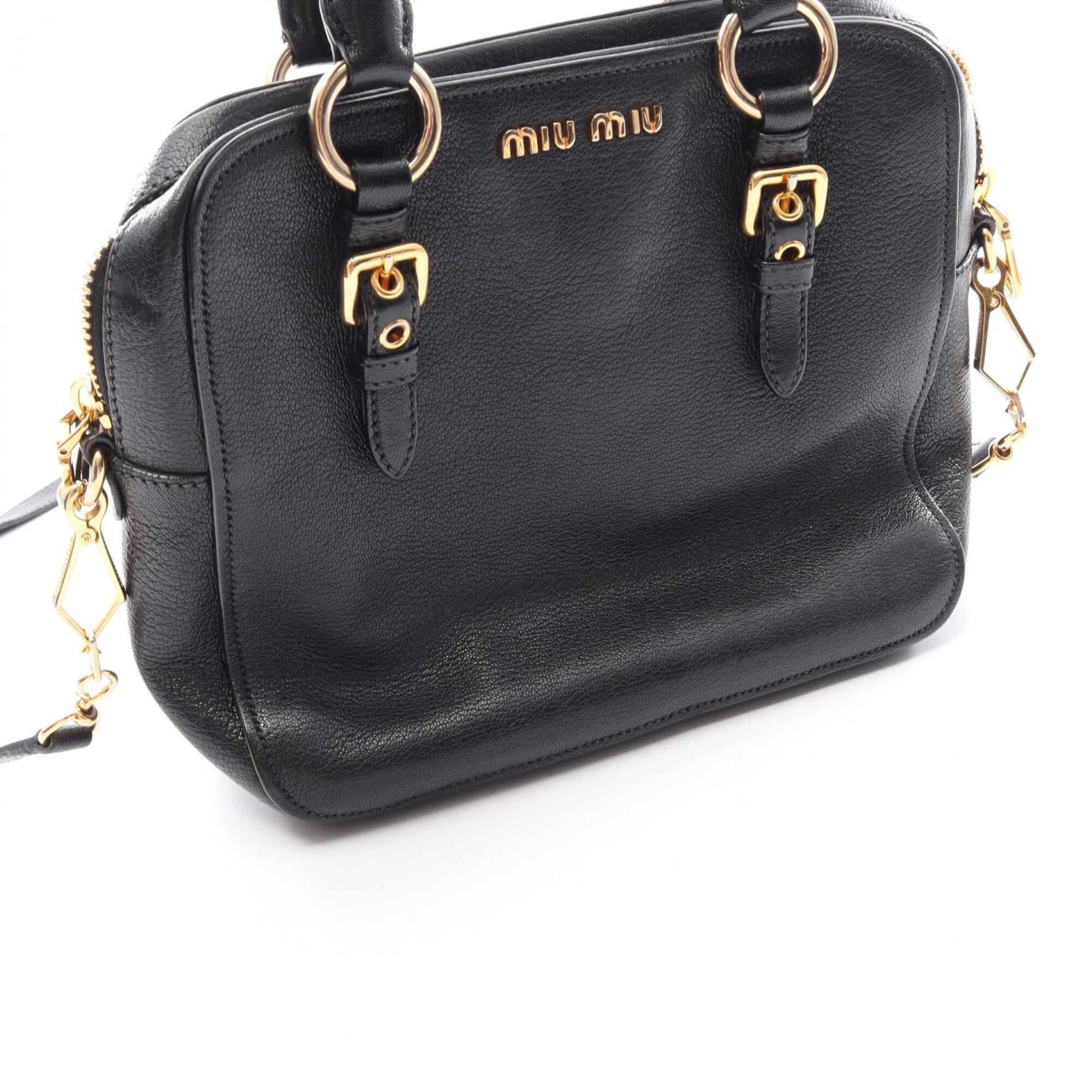 Miu Miu Black Leather Handbag (Pre-Owned)