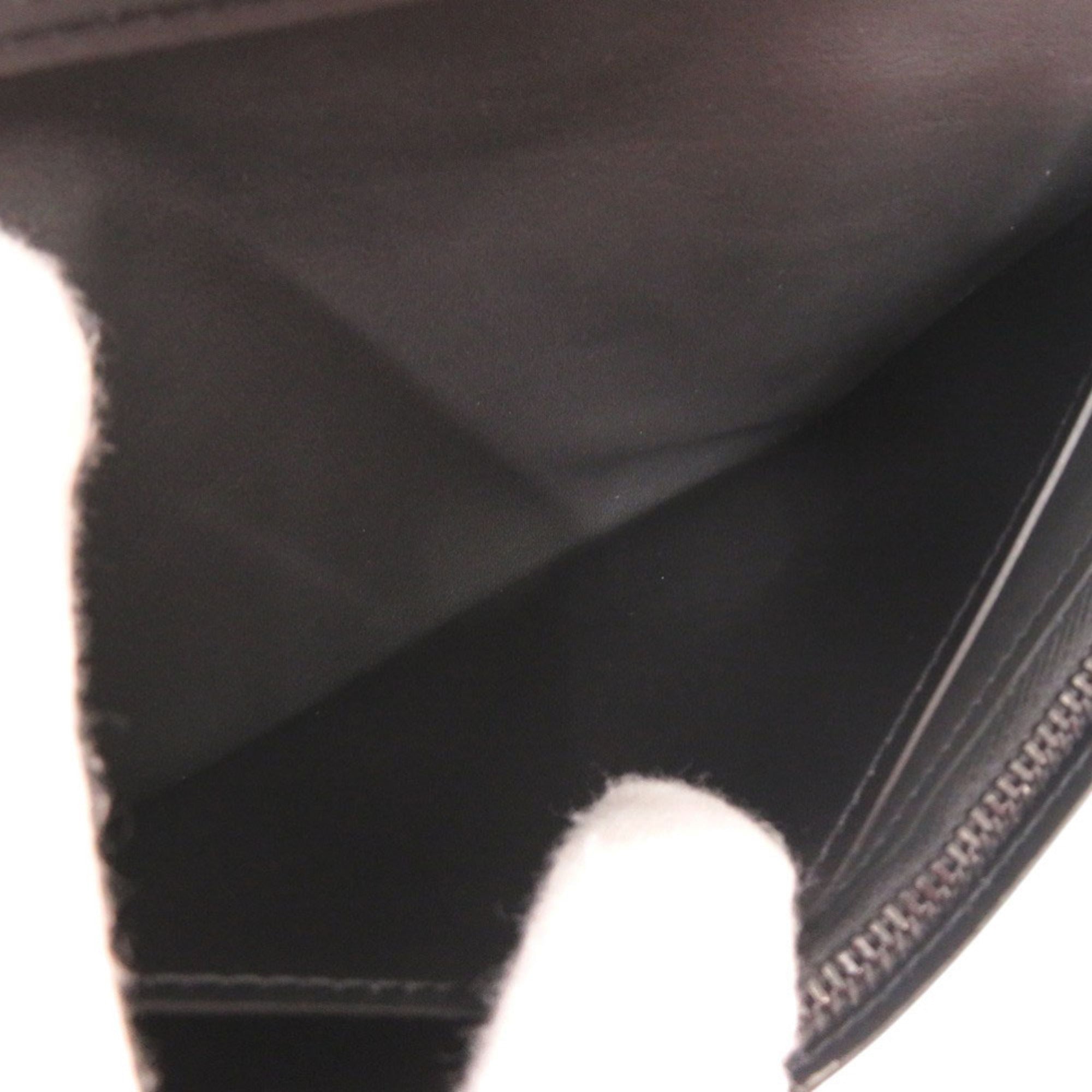 Louis Vuitton Black Leather Long Wallet (Bi-Fold) (Pre-Owned)