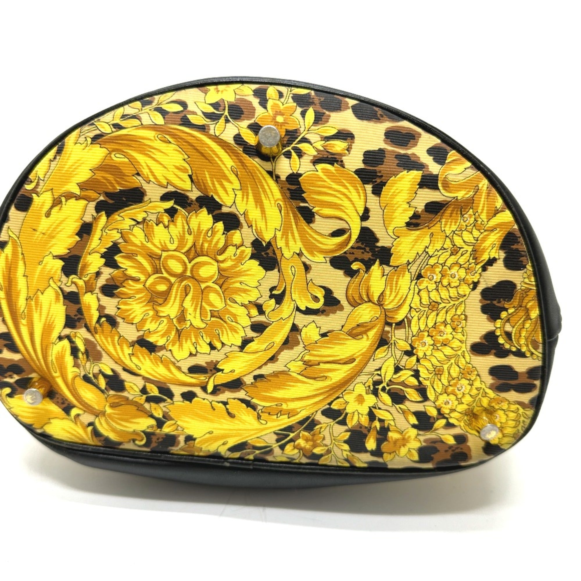 Versace Yellow Leather Shoulder Bag (Pre-Owned)