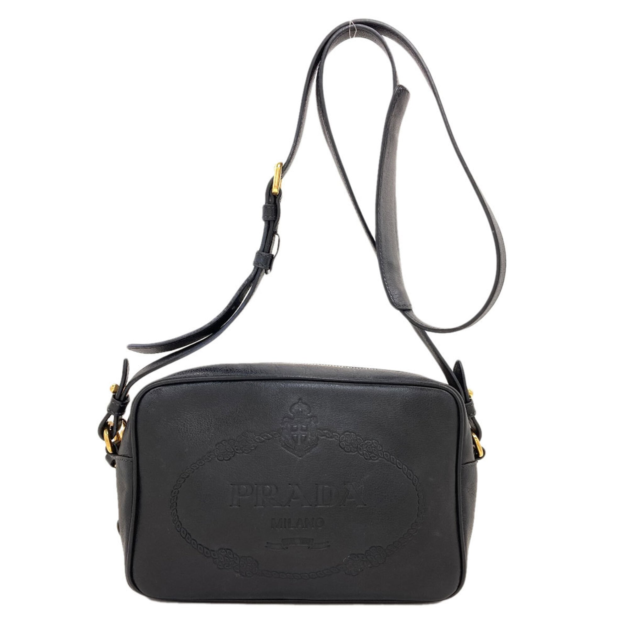Prada Black Leather Shoulder Bag (Pre-Owned)