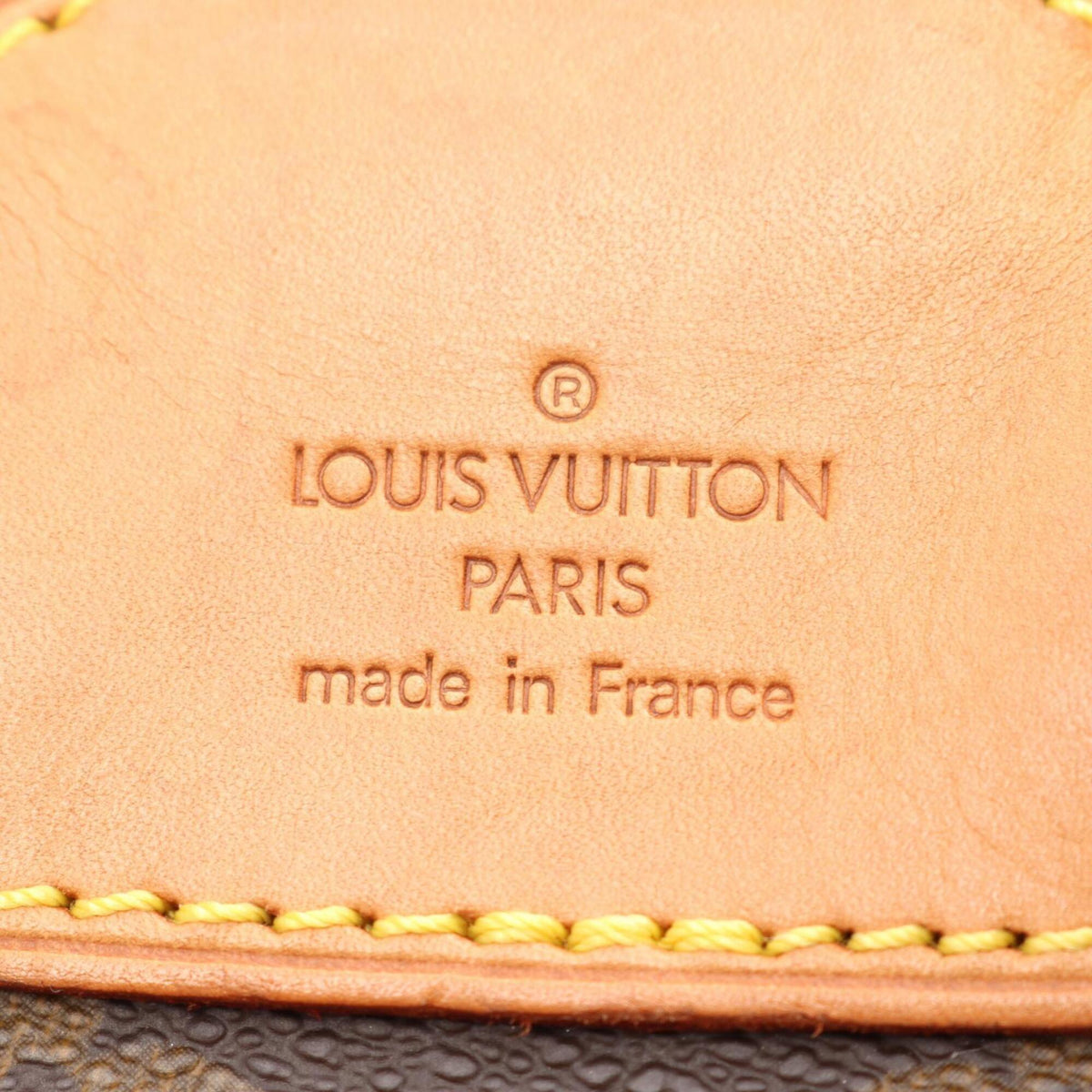 Louis Vuitton Brown Monogram Coated Canvas Leather Backpack Handbag (Pre-Owned)