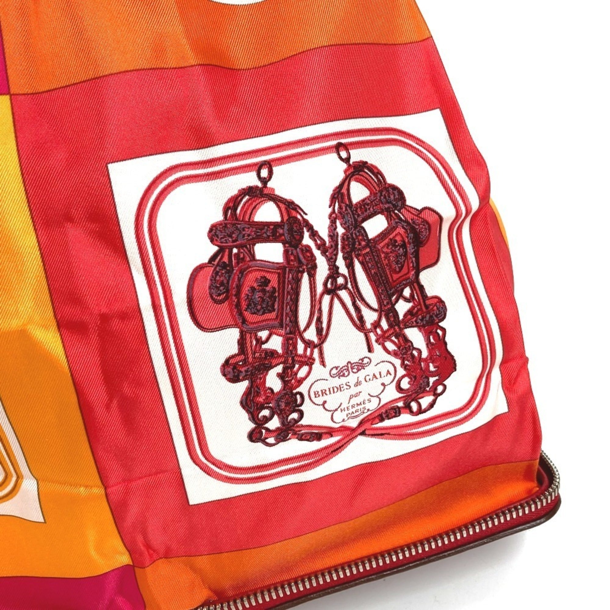 Hermes Red Color Leather Eco-Bag Handbag Shoulder Bag Tote Bag (Pre-Owned)