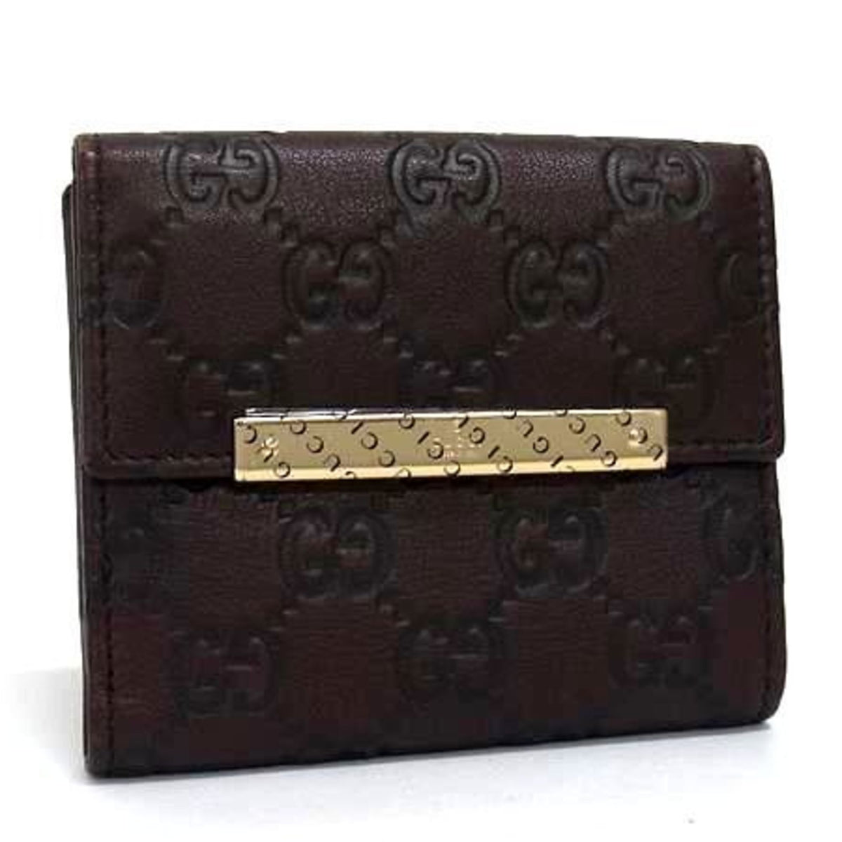 Gucci Brown Leather Wallet (Bi-Fold) (Pre-Owned)