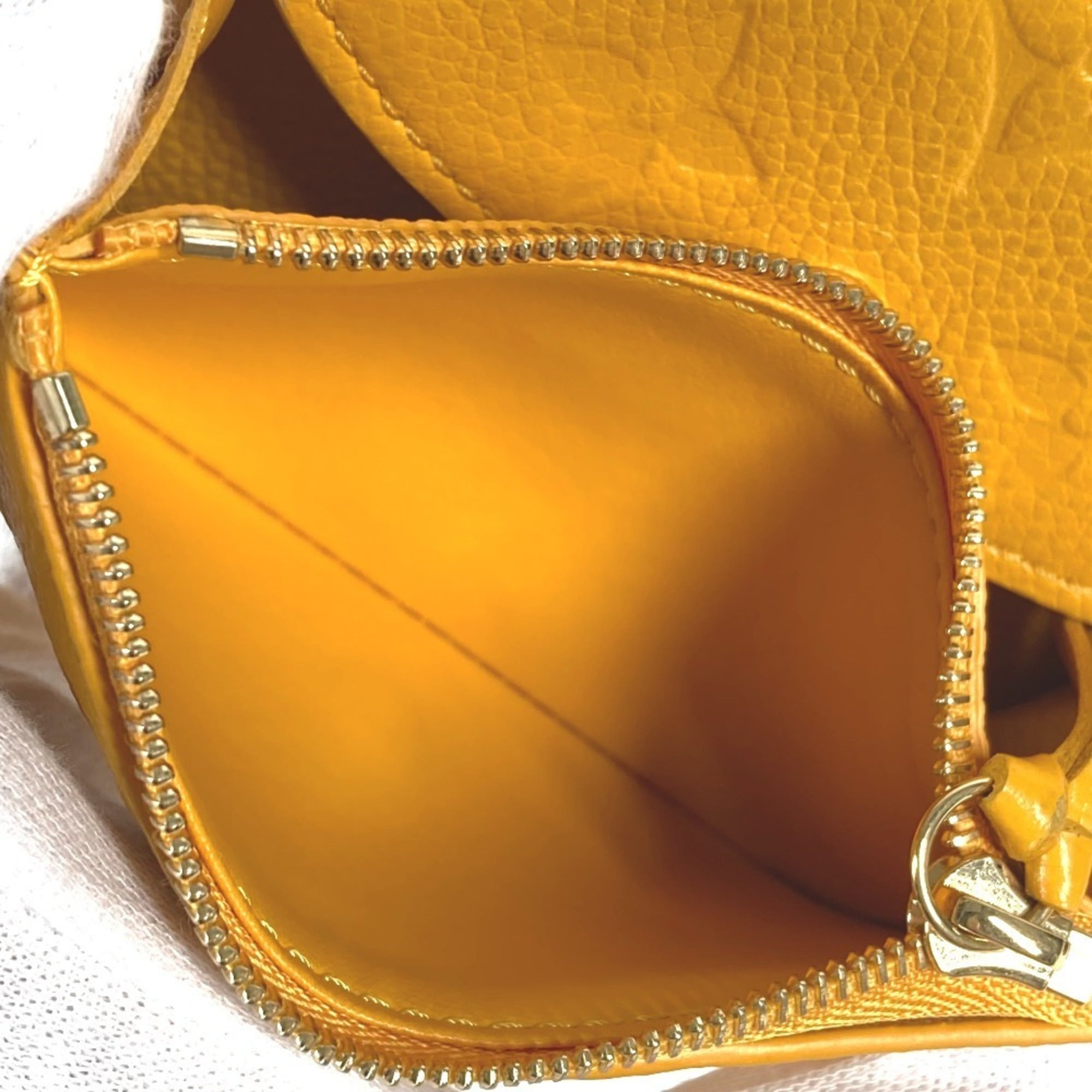 Louis Vuitton Jaune Yellow Monogram Empreinte Coin Purse/Coin Case (Pre-Owned)