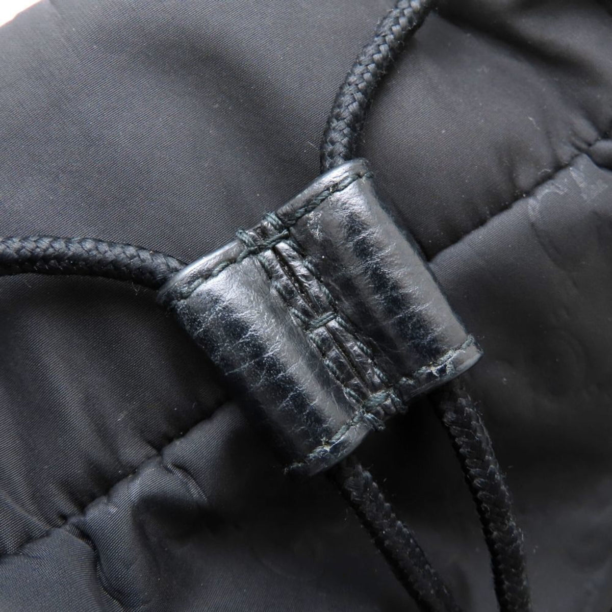 Gucci Black Nylon Leather Backpack (Pre-Owned)