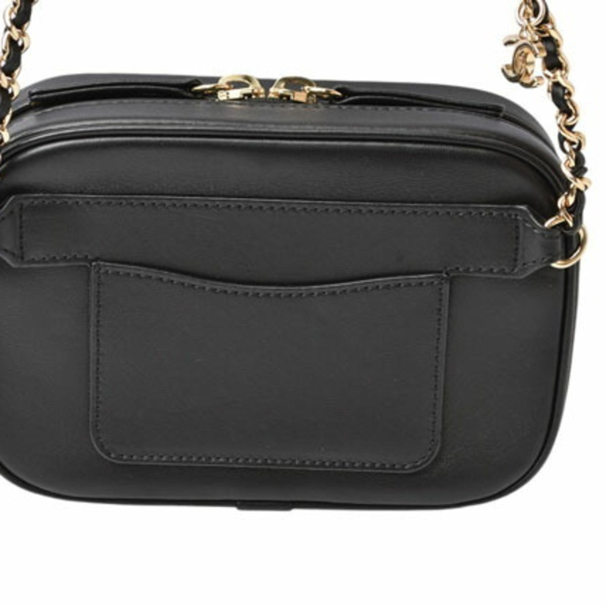 Chanel Black Leather Shoulder Bag (Pre-Owned)
