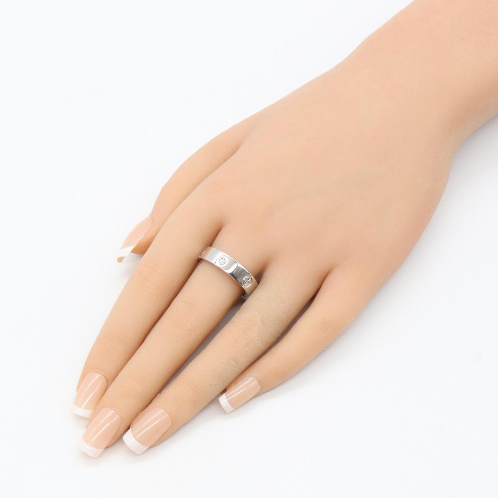 Cartier Silver Clear White Gold (18K) Band Ring (Pre-Owned)