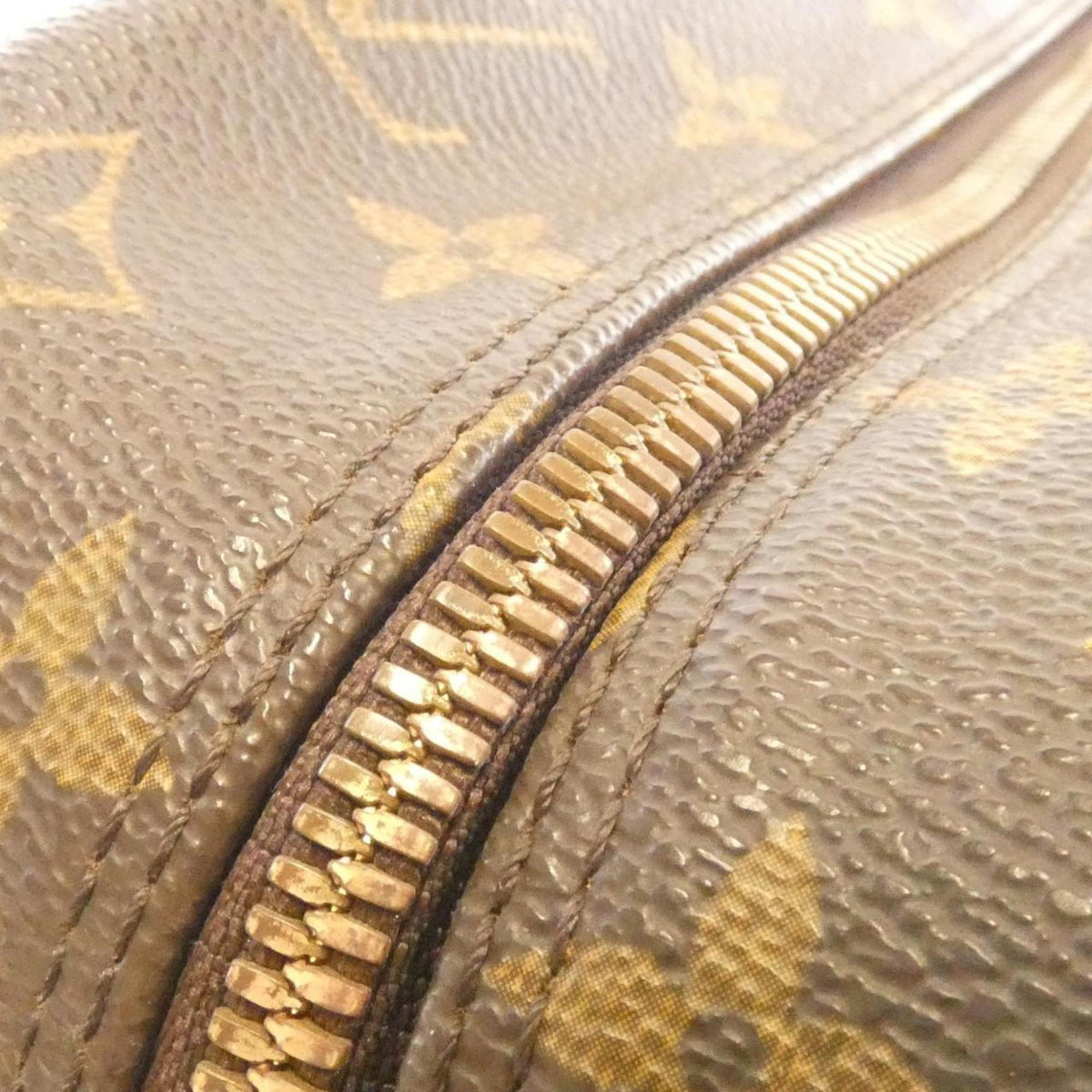 Louis Vuitton Monogram Marron Coated Canvas Shoulder Bag (Pre-Owned)