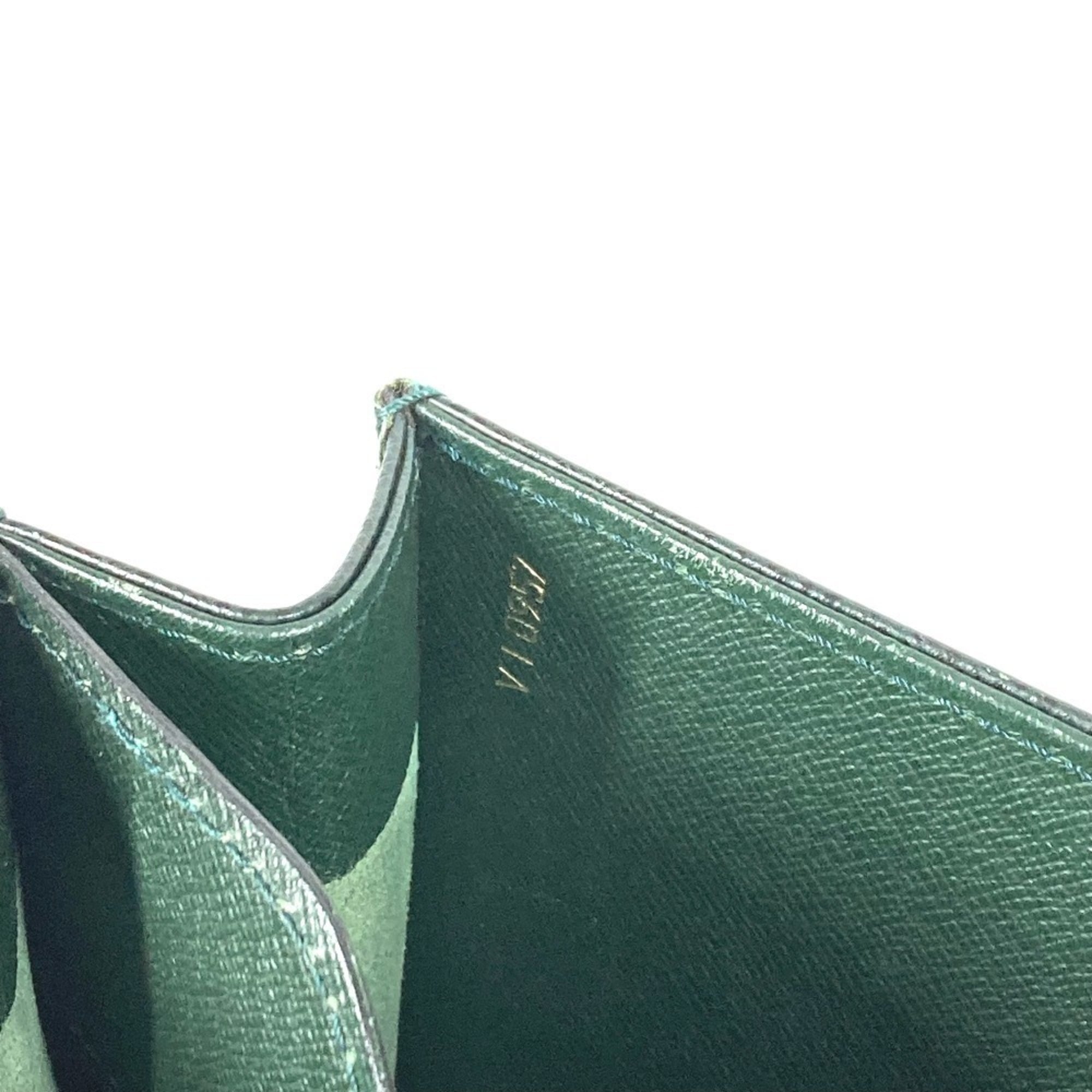 Louis Vuitton Taiga Episea Green Taiga Leather Briefcase Handbag (Pre-Owned)