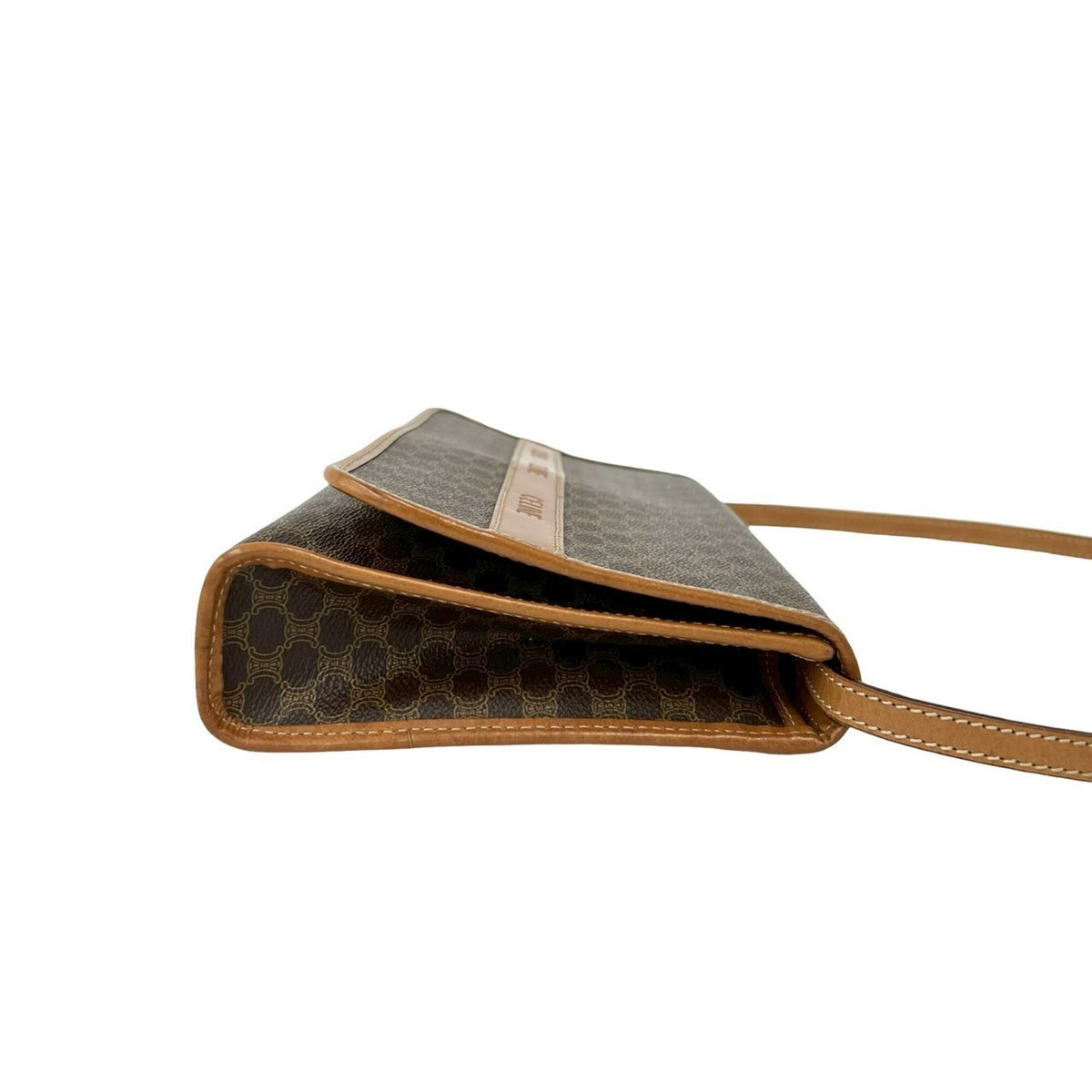 Celine Brown Leather Pvc Shoulder Bag (Pre-Owned)
