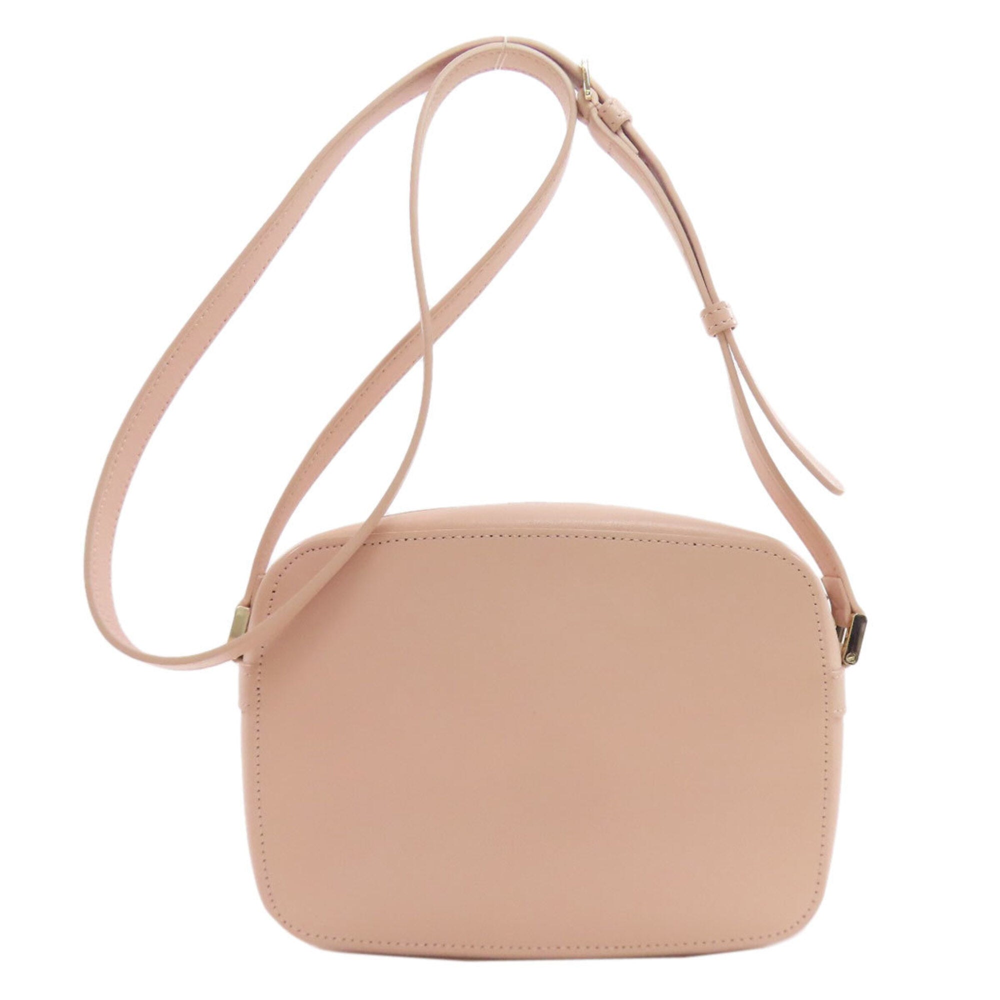 Versace Pink Leather Shoulder Bag (Pre-Owned)