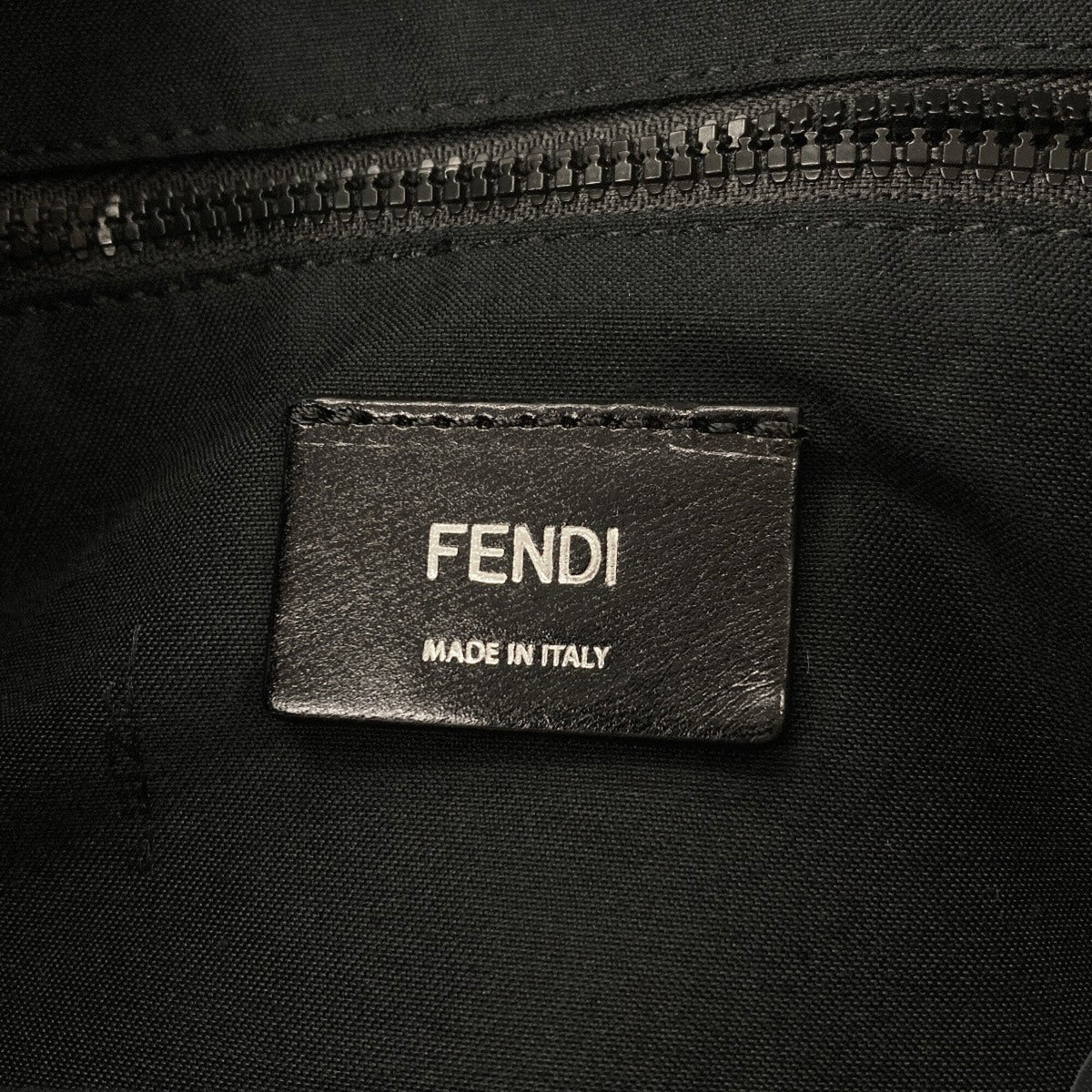 Fendi Black Navy Canvas Backpack (Pre-Owned)