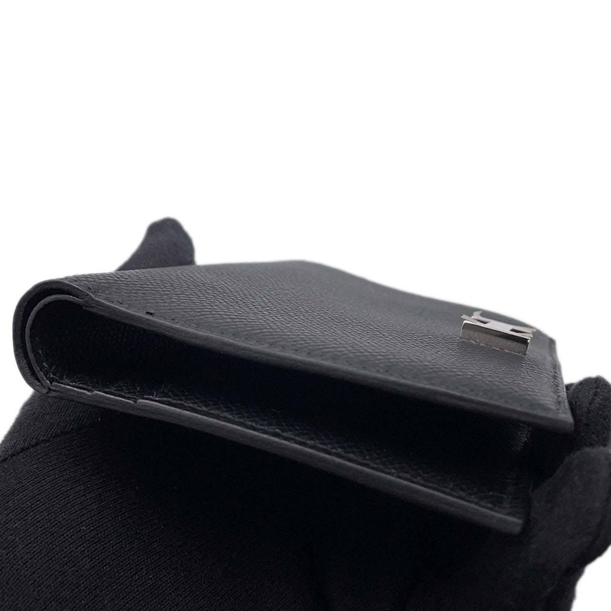 Hermes Black Epsom Leather Wallet (Bi-Fold) (Pre-Owned)