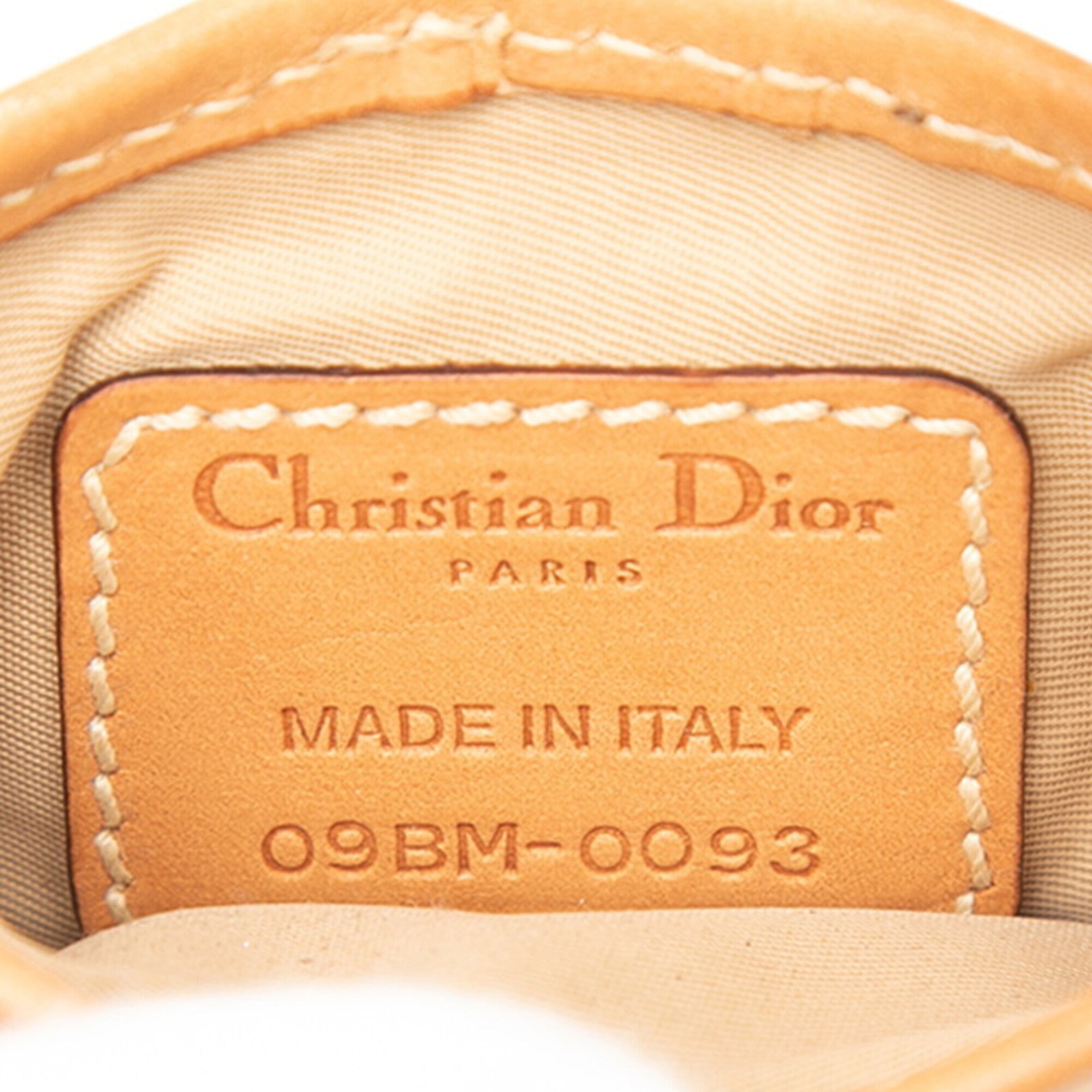 Christian Dior Trotter Brown Canvas Leather Shoulder Bag (Pre-Owned)
