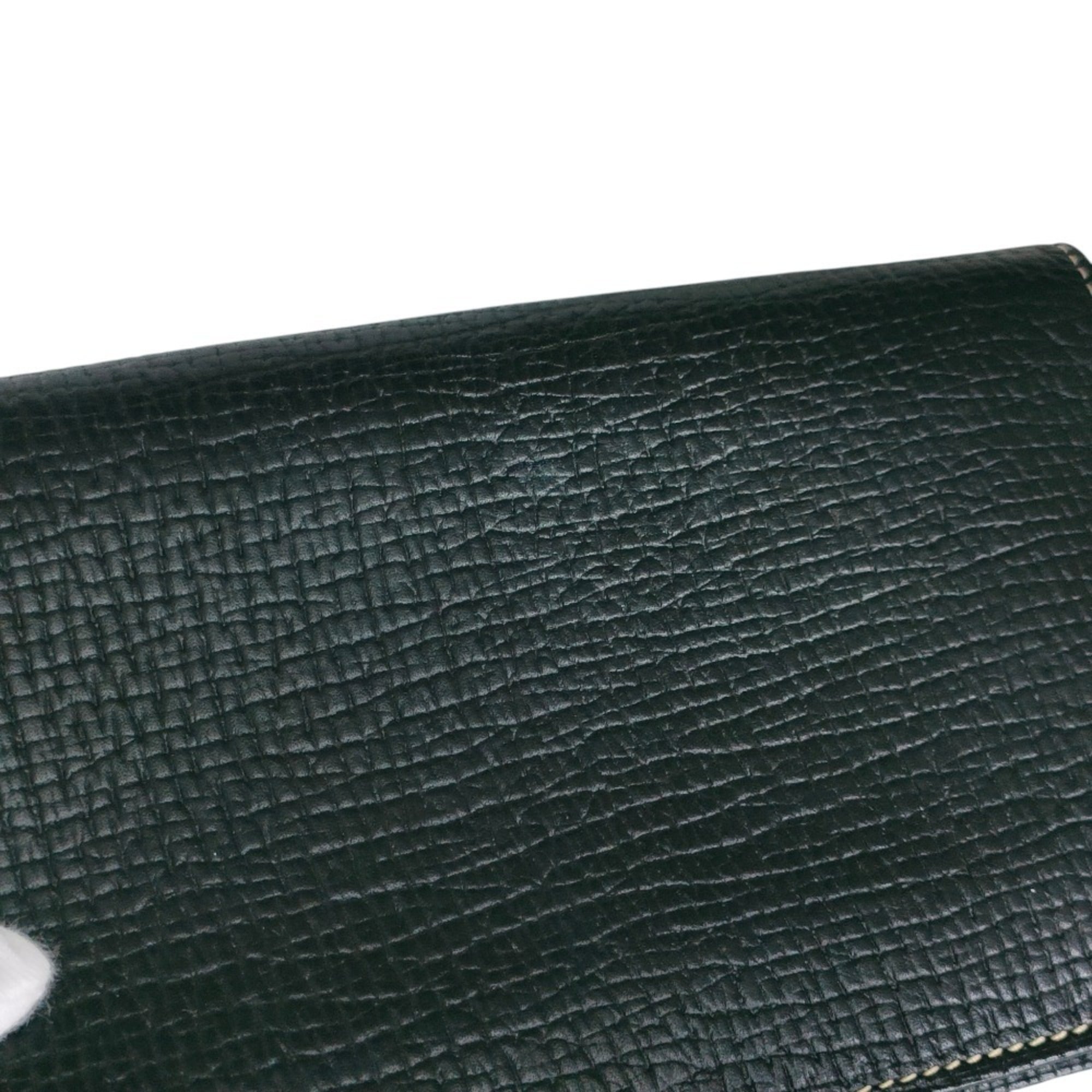 Loewe Black Leather Long Wallet (Bi-Fold) (Pre-Owned)