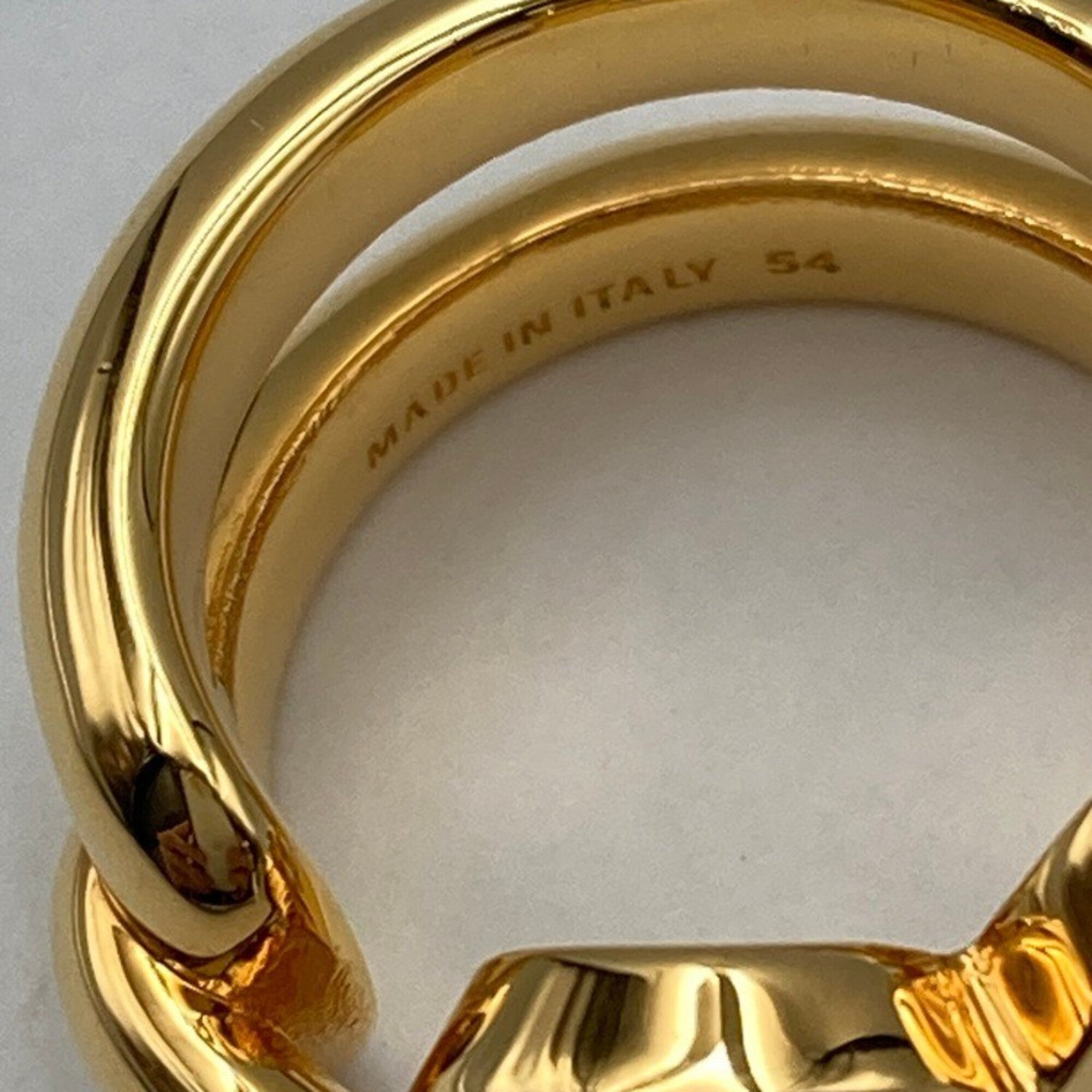 Balenciaga Gold Brass Band Ring (Pre-Owned)