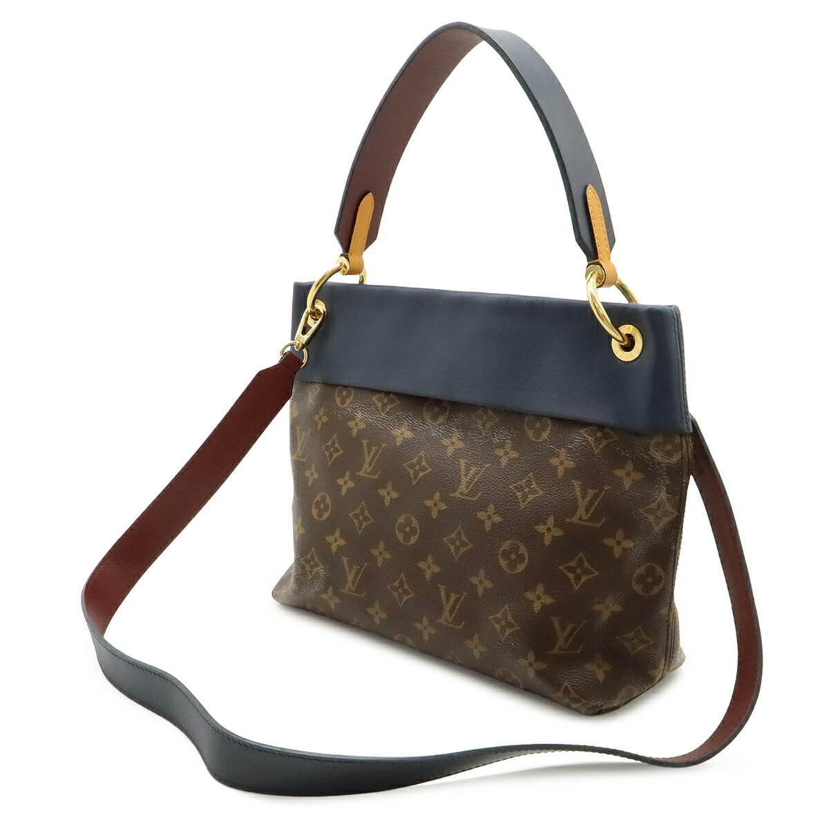 Louis Vuitton Monogram Bordeaux Monogram Leather Handbag Shoulder Bag (Pre-Owned)