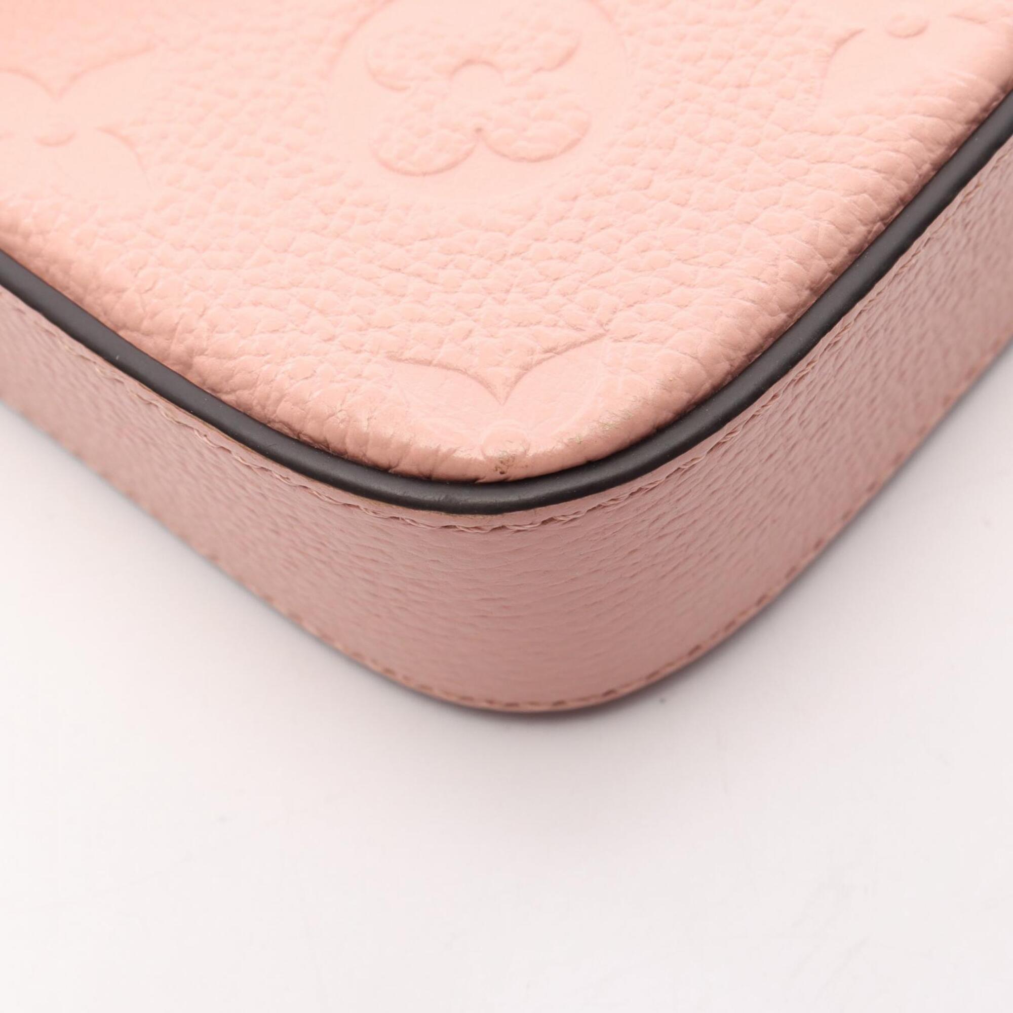 Louis Vuitton Pink Rose Poudre Monogram Empreinte Handbag Pochette Pouch Shoulder Bag (Pre-Owned)