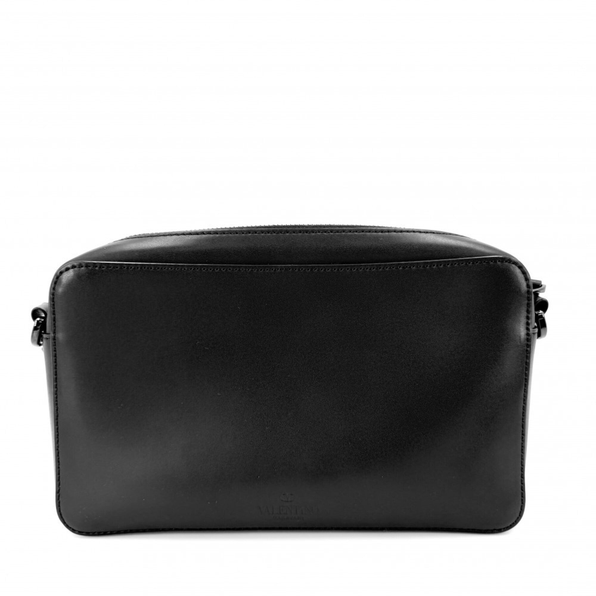 Valentino Garavani Black Leather Shoulder Bag (Pre-Owned)