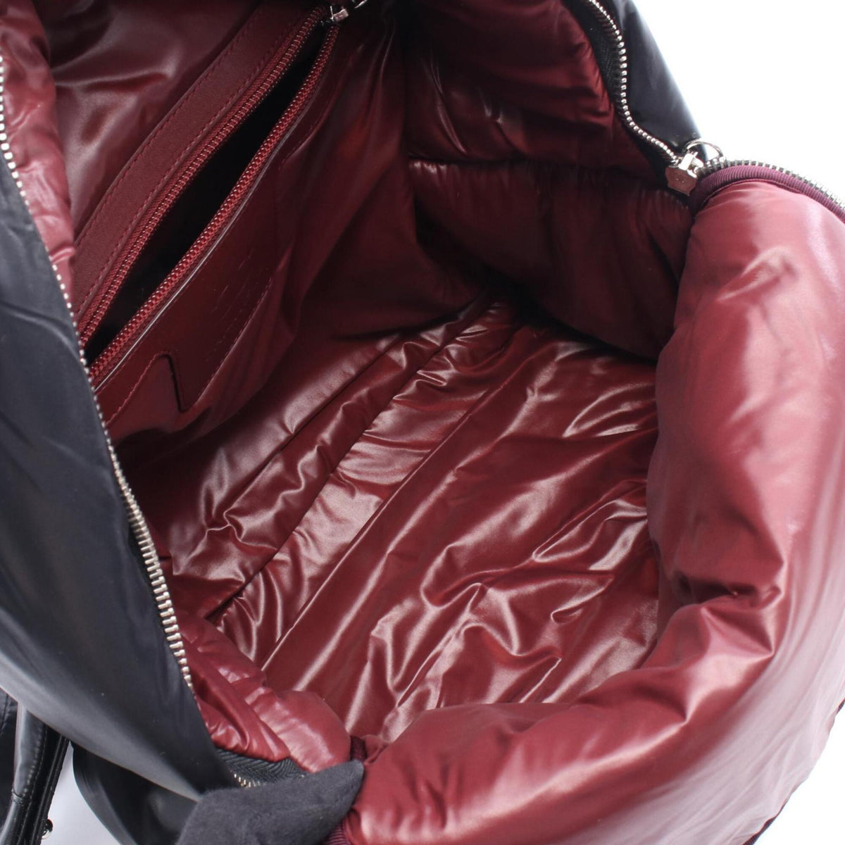 Chanel Black Nylon Leather Backpack (Pre-Owned)