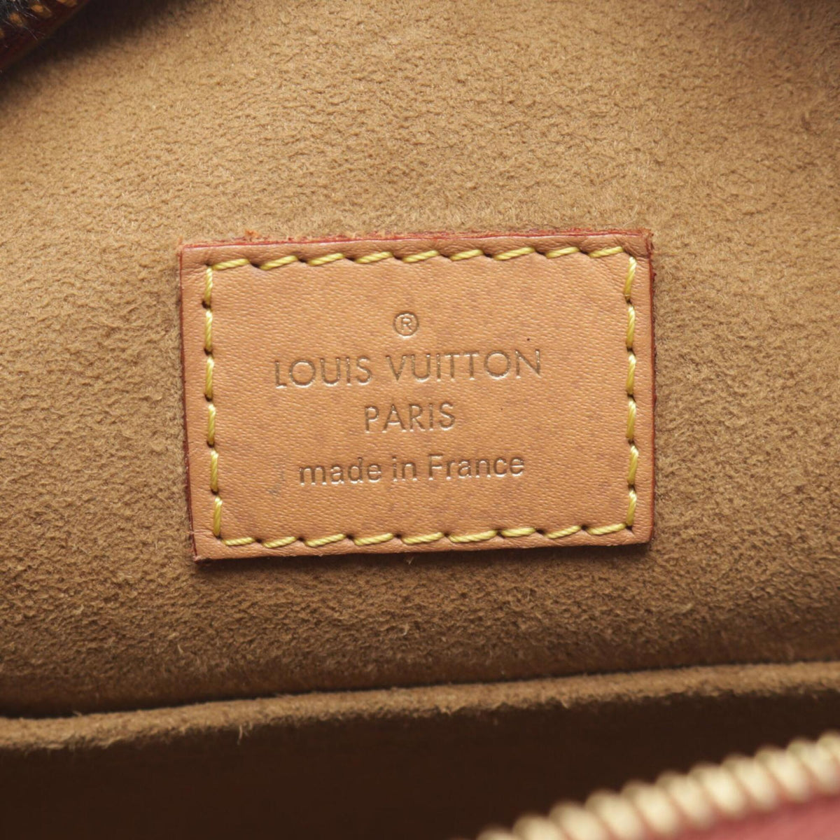 Louis Vuitton Brown Pvc Coated Canvas Leather Handbag Shoulder Bag (Pre-Owned)