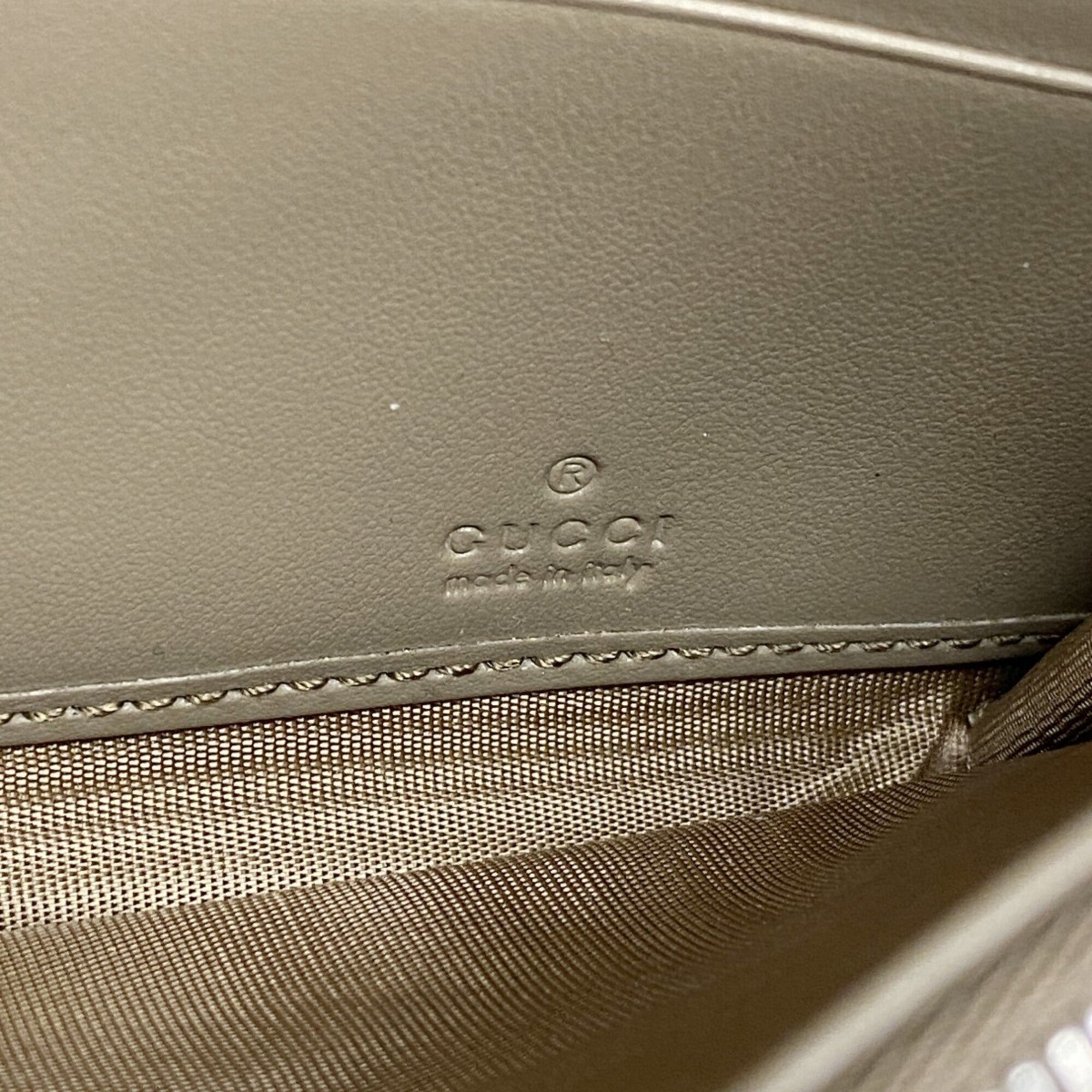 Gucci Brown Pvc Long Wallet (Bi-Fold) (Pre-Owned)