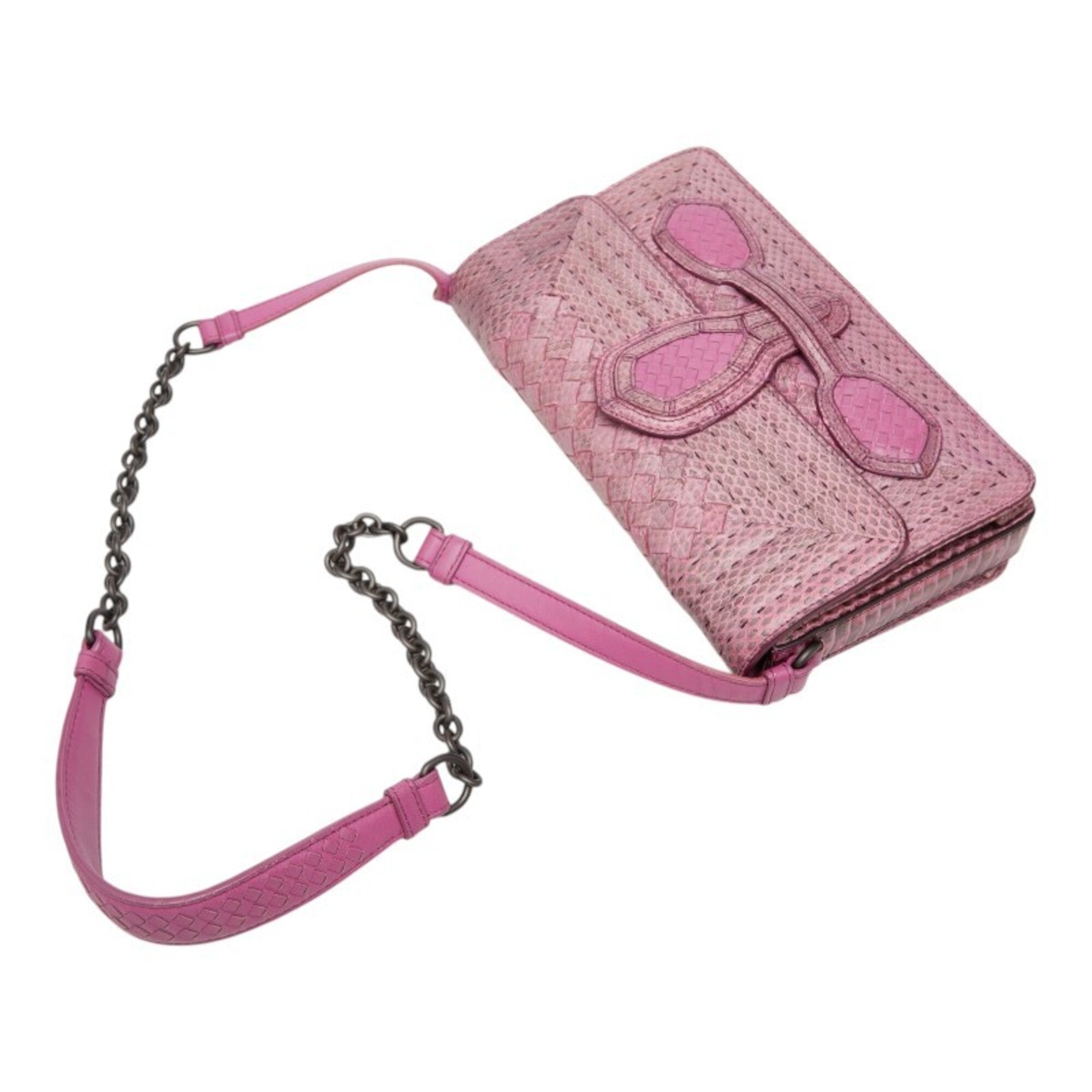 Bottega Veneta Pink Leather Shoulder Bag (Pre-Owned)