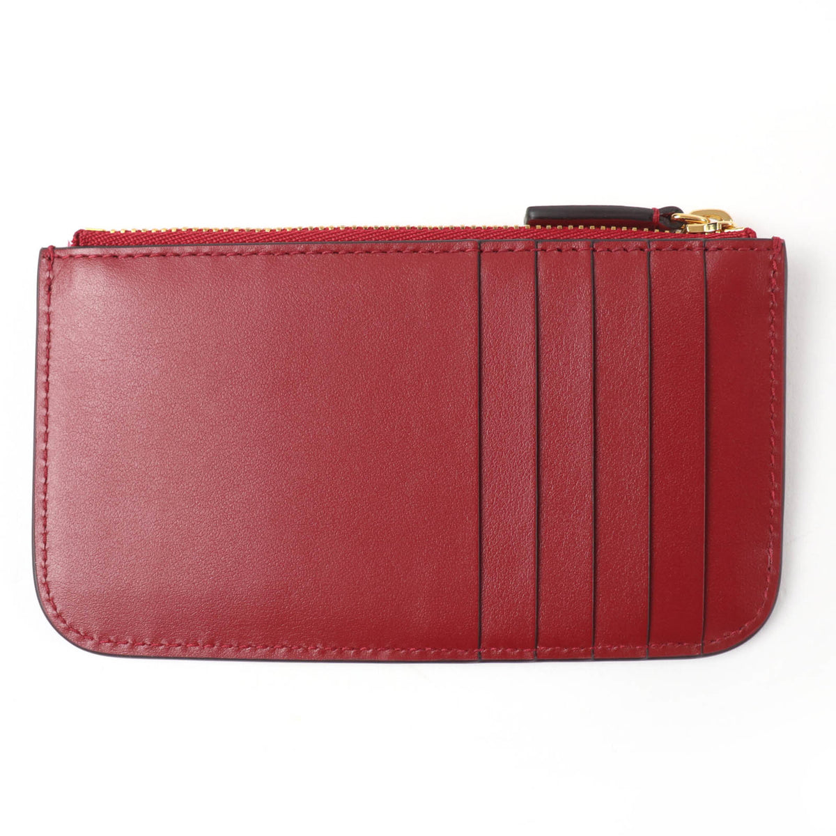 Cartier Bordeaux Leather Coin Purse/Coin Case (Pre-Owned)