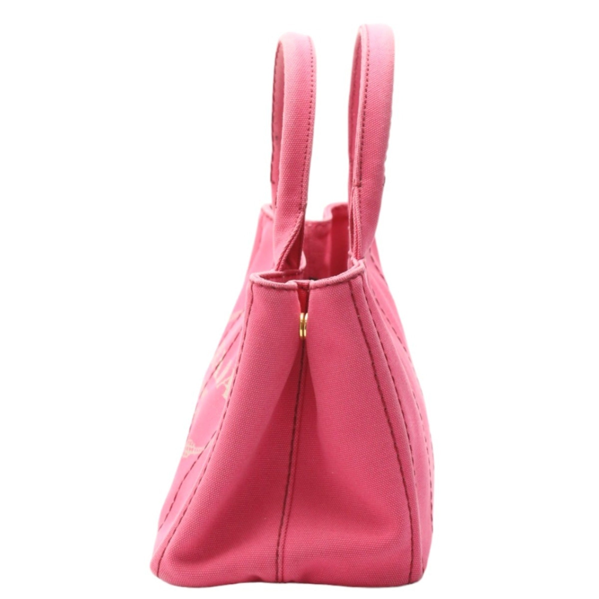 Prada Canapa Pink Cotton Canvas Tote Bag (Pre-Owned)