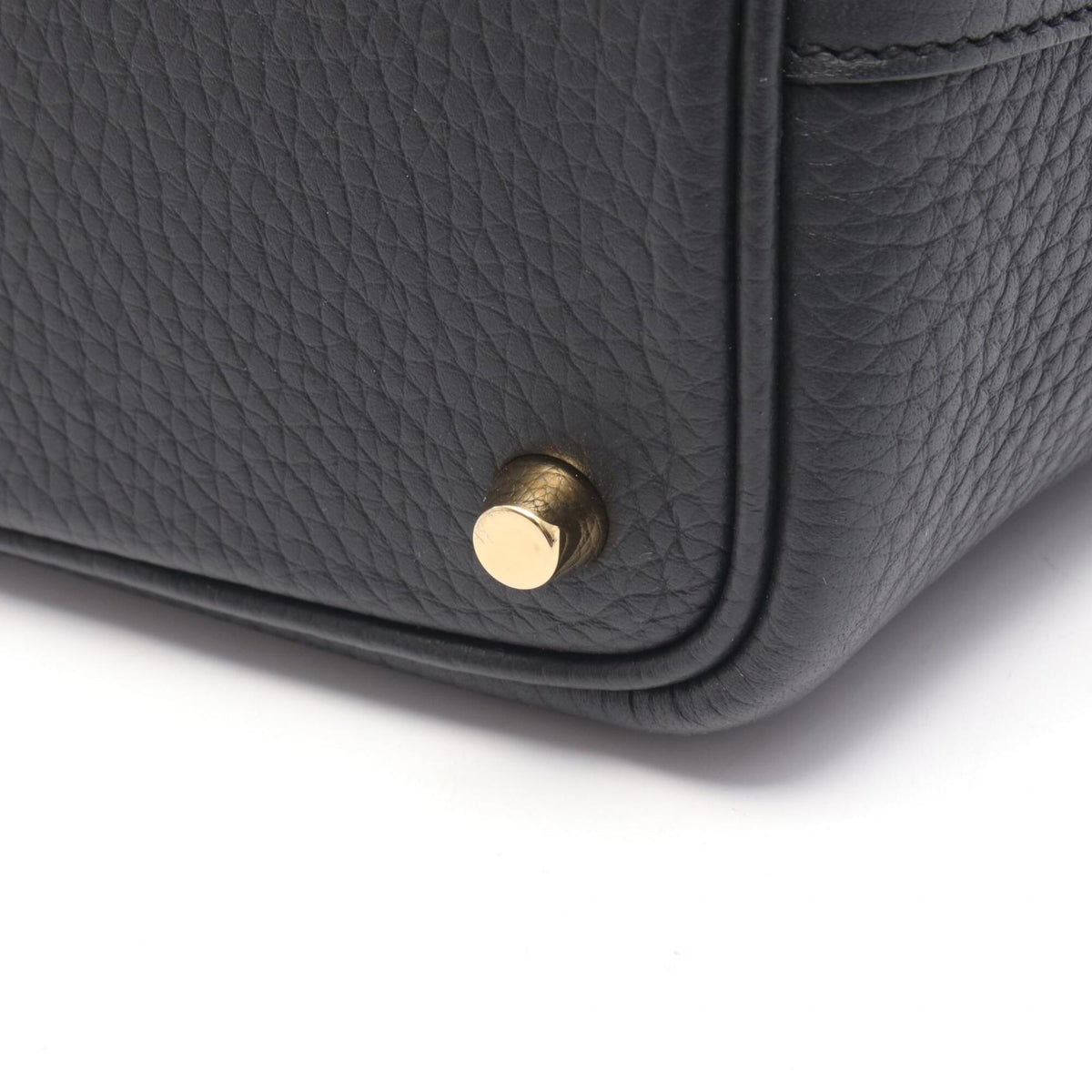 Hermes Black Taurillon Clemence Leather Handbag (Pre-Owned)