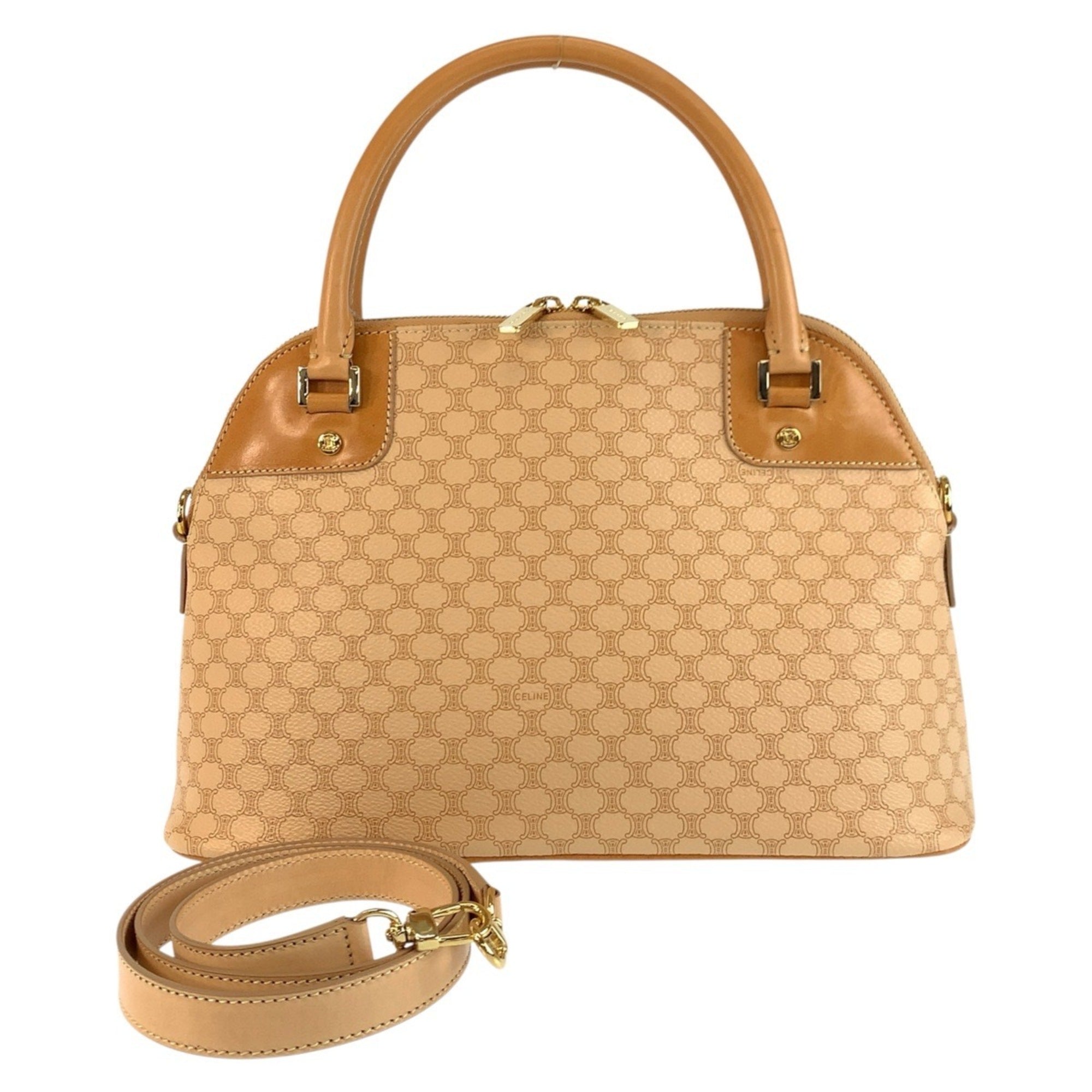 Celine Beige Camel Pvc Leather Handbag Shoulder Bag (Pre-Owned)