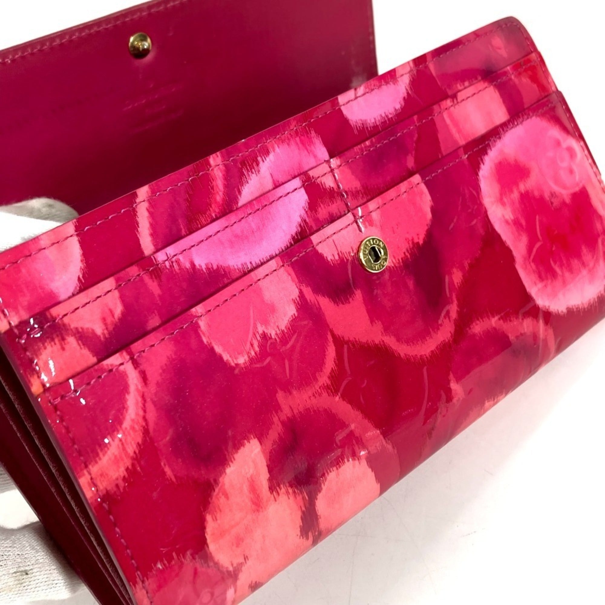 Louis Vuitton Galle Pink Long Bill Wallet (Bi-Fold) (Pre-Owned)