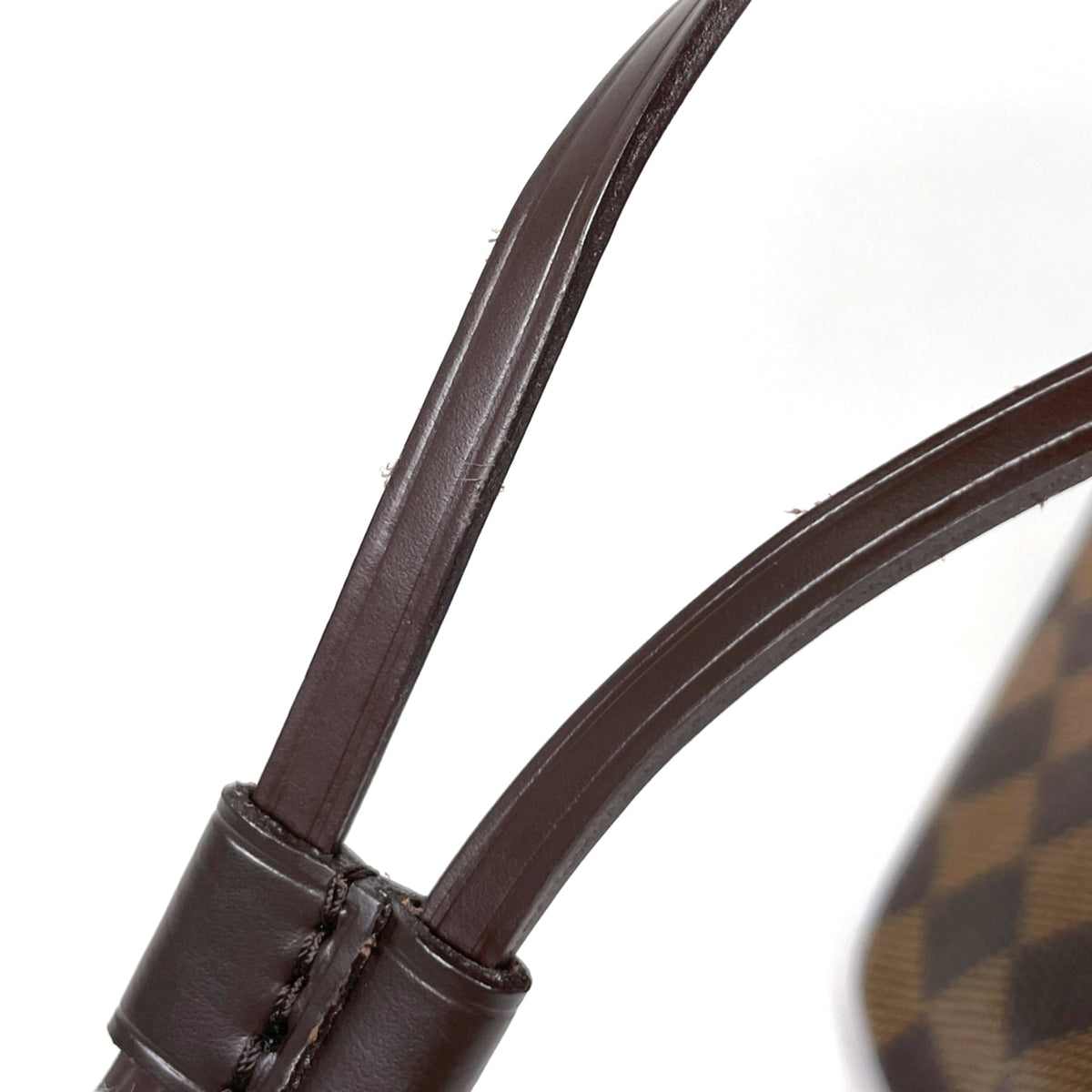Louis Vuitton Brown Damier Canvas Handbag Tote Bag (Pre-Owned)