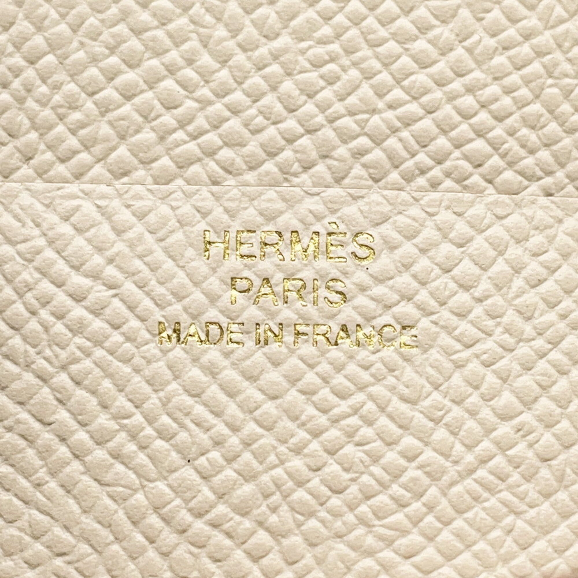 Hermes Ivory Epsom Leather Long Wallet (Bi-Fold) (Pre-Owned)
