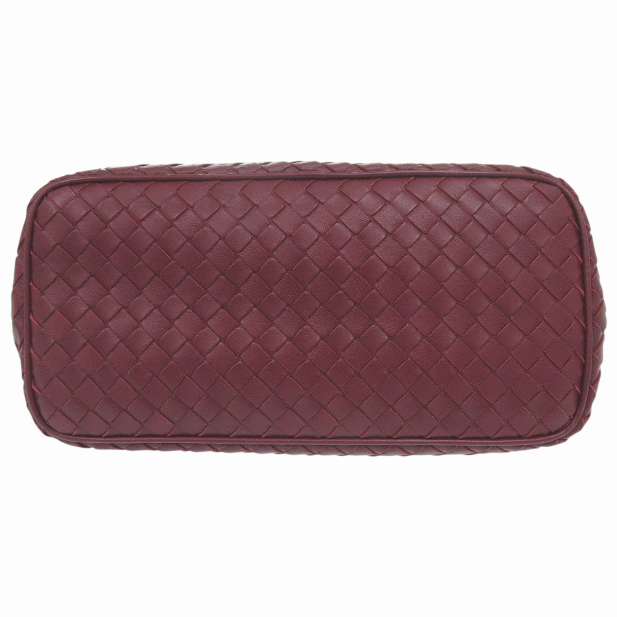 Bottega Veneta Bordeaux Leather Handbag (Pre-Owned)