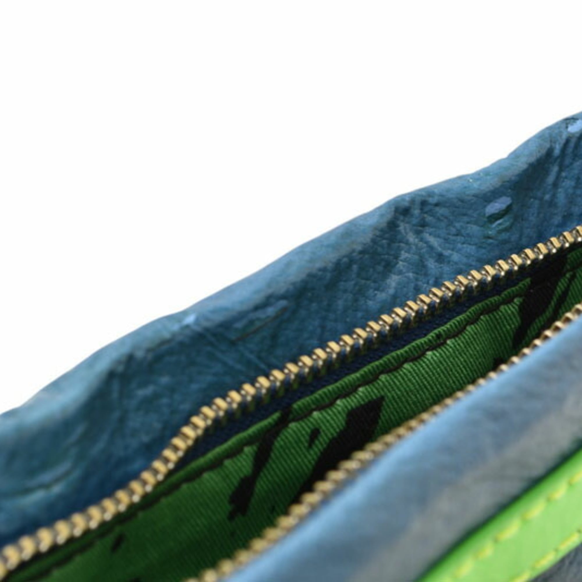 Marc By Marc Jacobs Dark Blue Green Pvc Handbag Pouch (Pre-Owned)