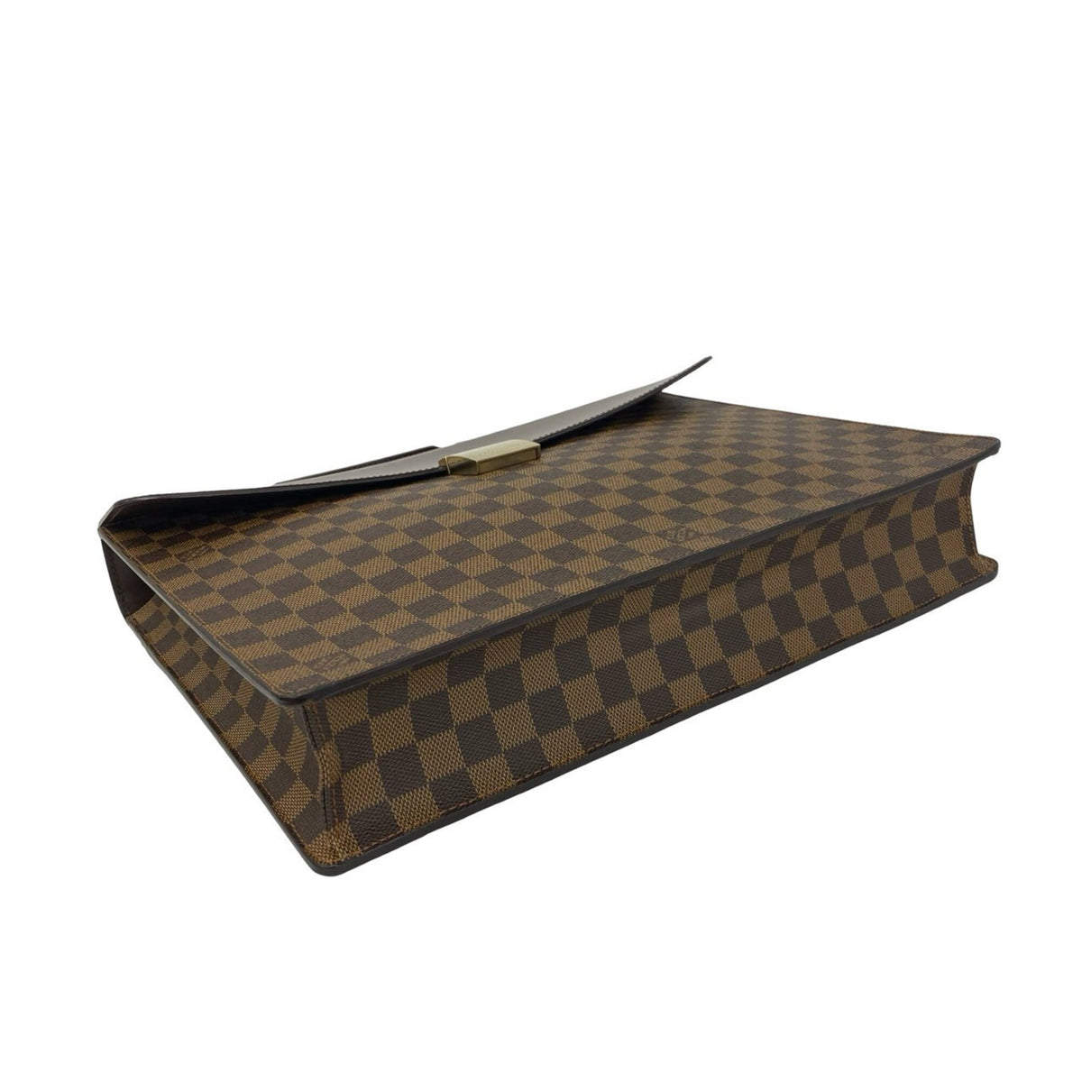 Louis Vuitton Brown Leather Pvc Briefcase (Pre-Owned)