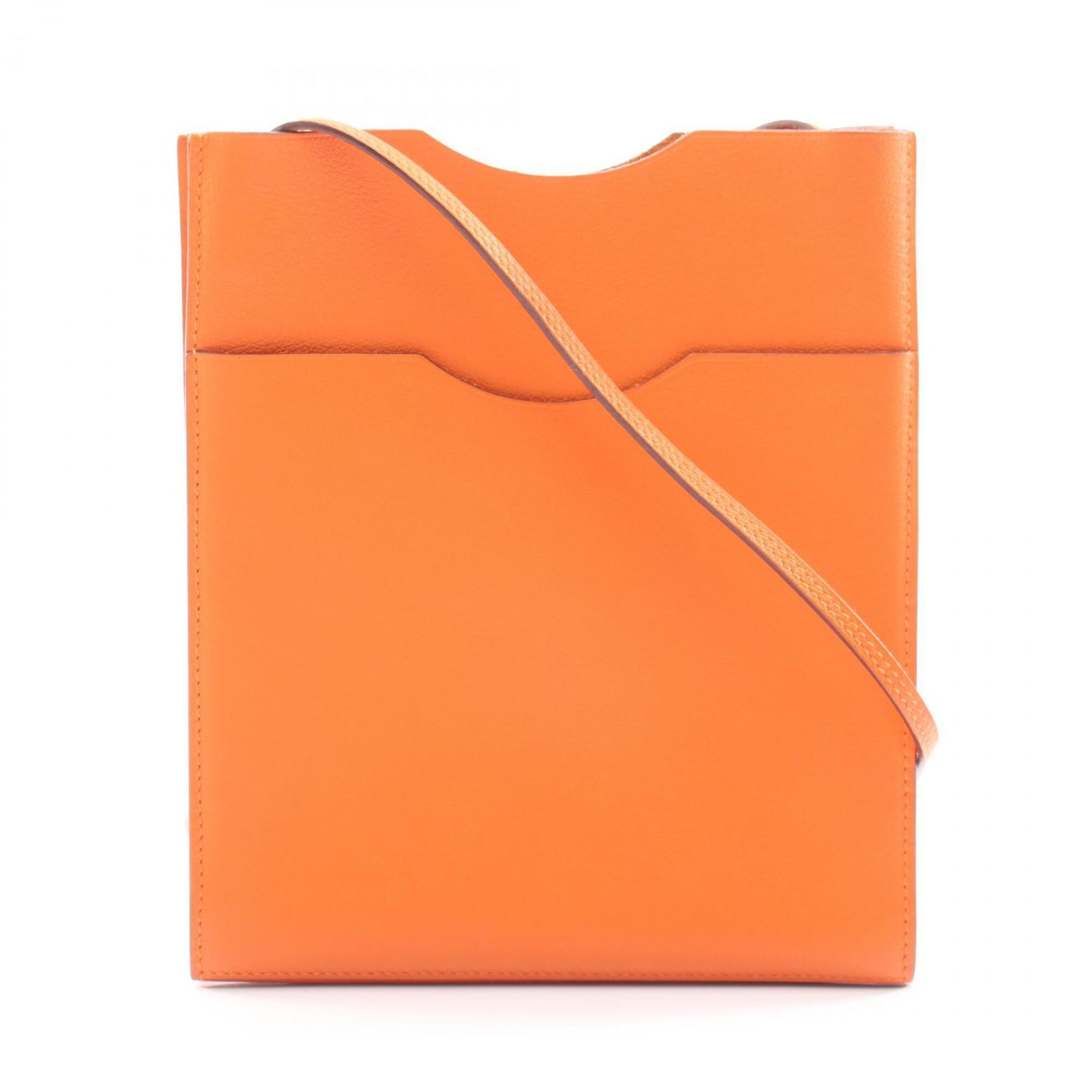 Hermes Onimaitou Orange Swift Leather Handbag Shoulder Bag (Pre-Owned)
