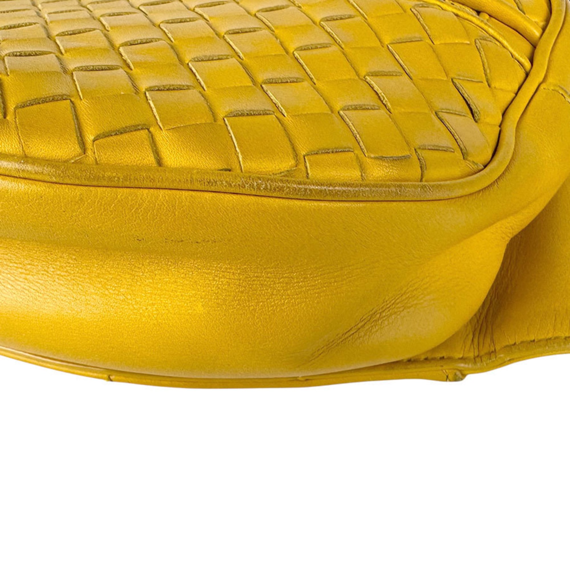 Bottega Veneta Yellow Leather Fanny Pack (Pre-Owned)