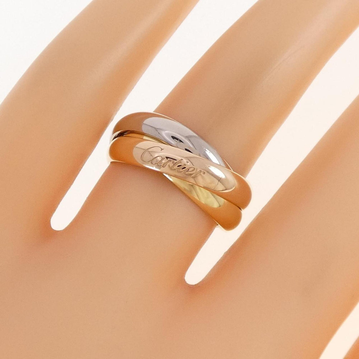 Cartier Trinity Yellow Gold (18K) Pink Gold (18K) White Gold (18K) Band Ring (Pre-Owned)