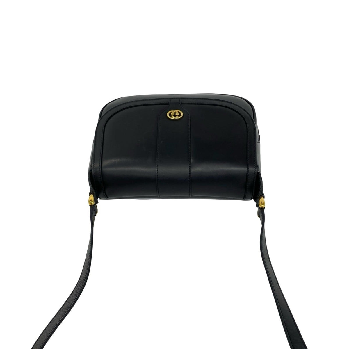Gucci Black Leather Pochette Shoulder Bag (Pre-Owned)
