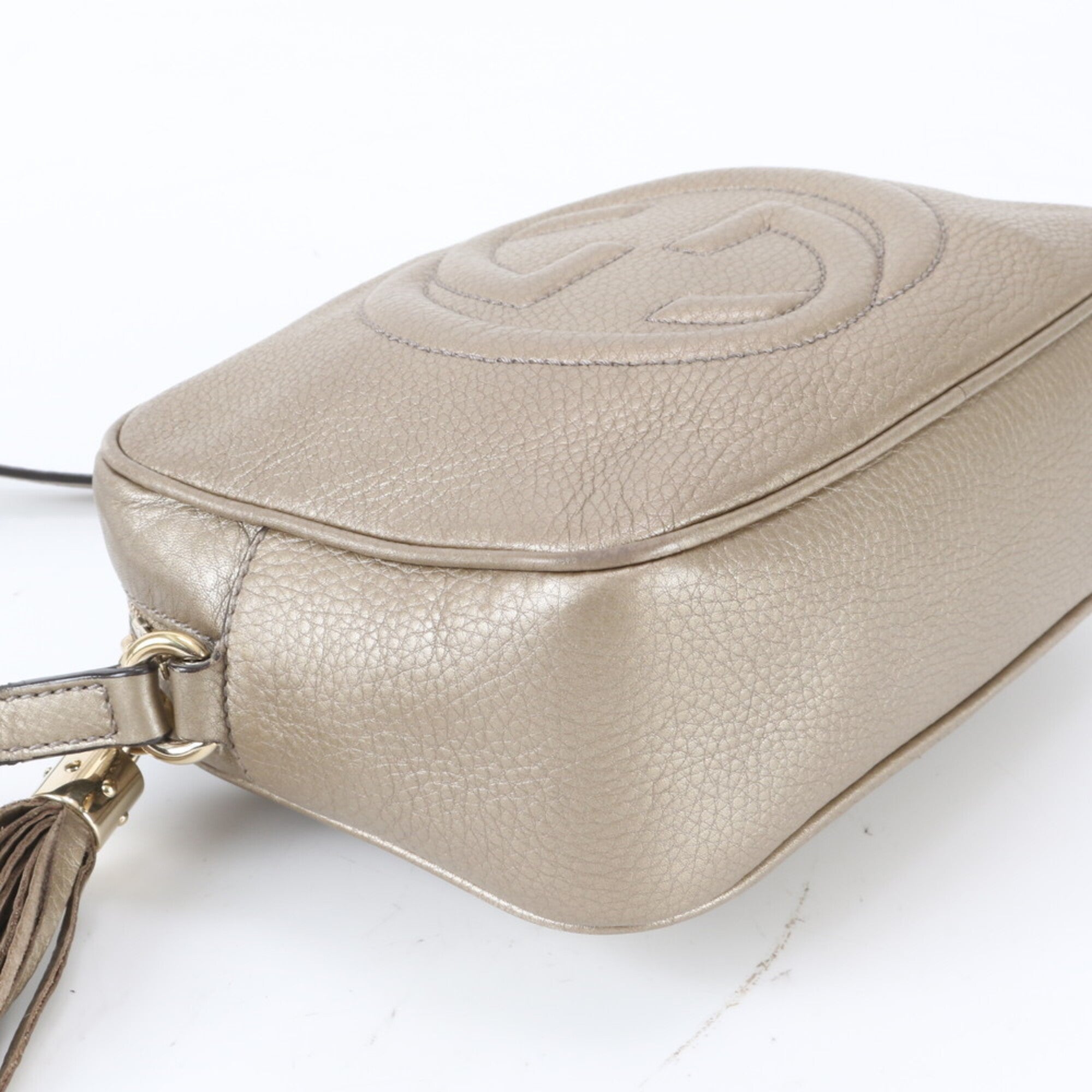 Gucci Soho Gold Leather Shoulder Bag (Pre-Owned)