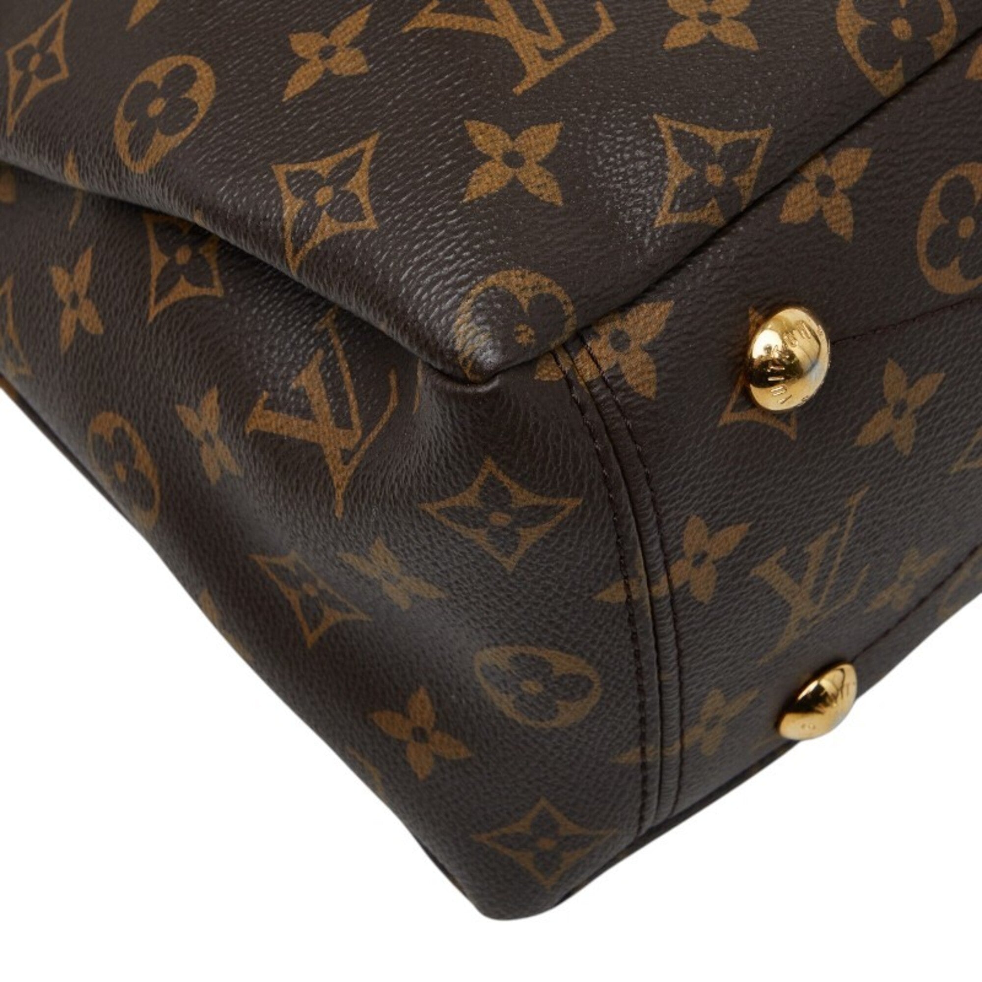 Louis Vuitton Brown Cerise Red Color Pvc Leather Handbag Shoulder Bag (Pre-Owned)