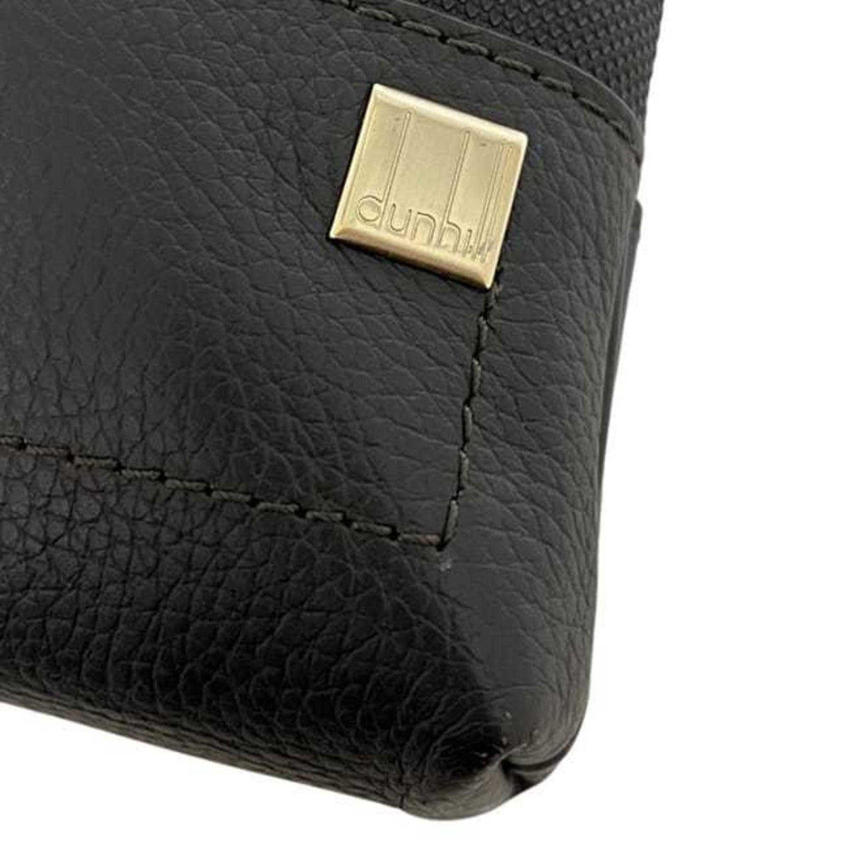 Dunhill Brown Pvc Leather Shoulder Bag (Pre-Owned)